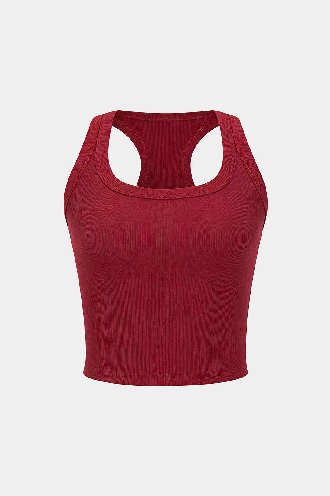 Basic U-Neck Crop Tank Top - Image 10