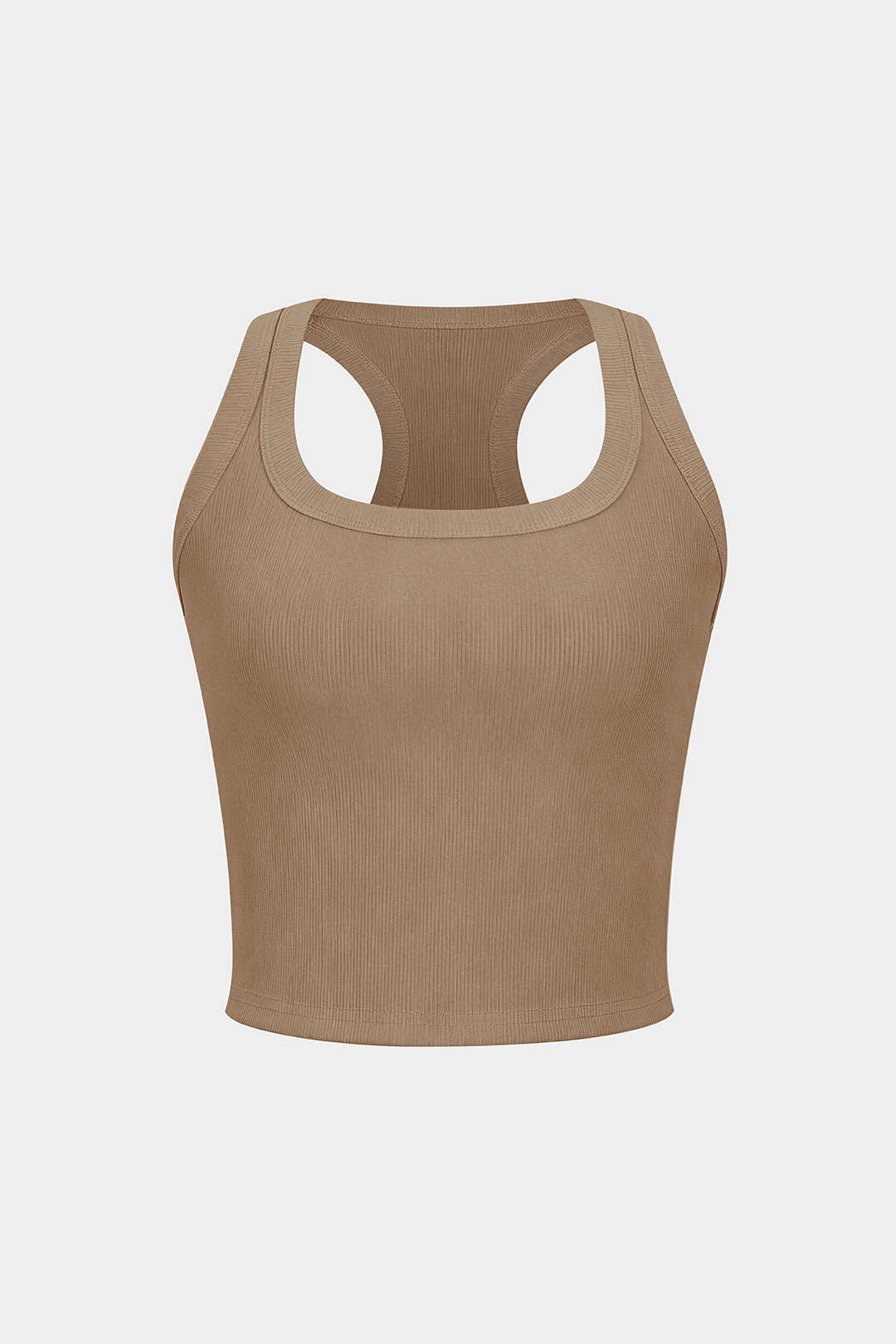 Basic U-Neck Crop Tank Top - Image 13