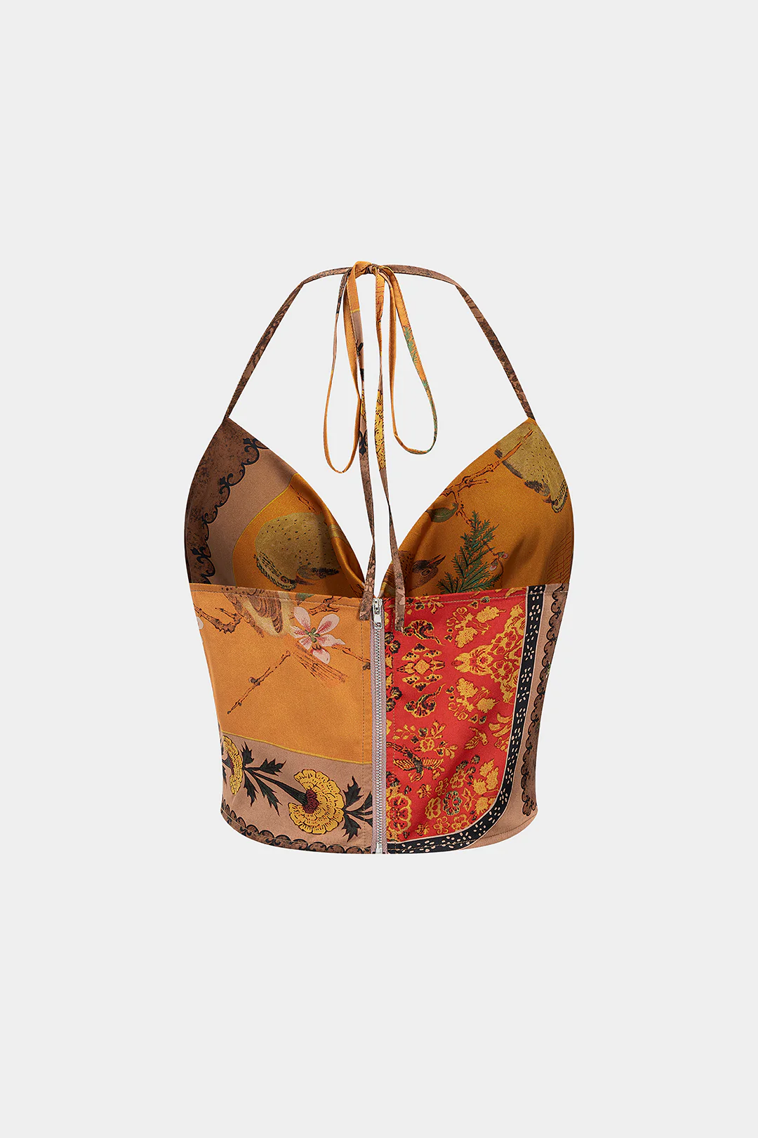 Floral Print Halter Neck Backless Cami Top - Image 4