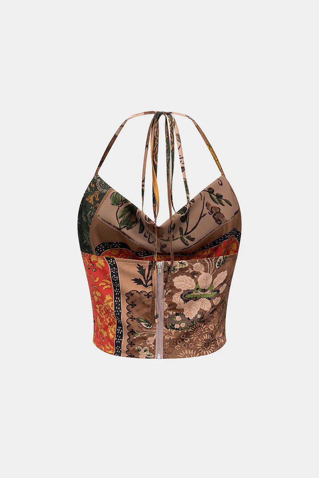 Floral Print Halter Neck Backless Cami Top - Image 6