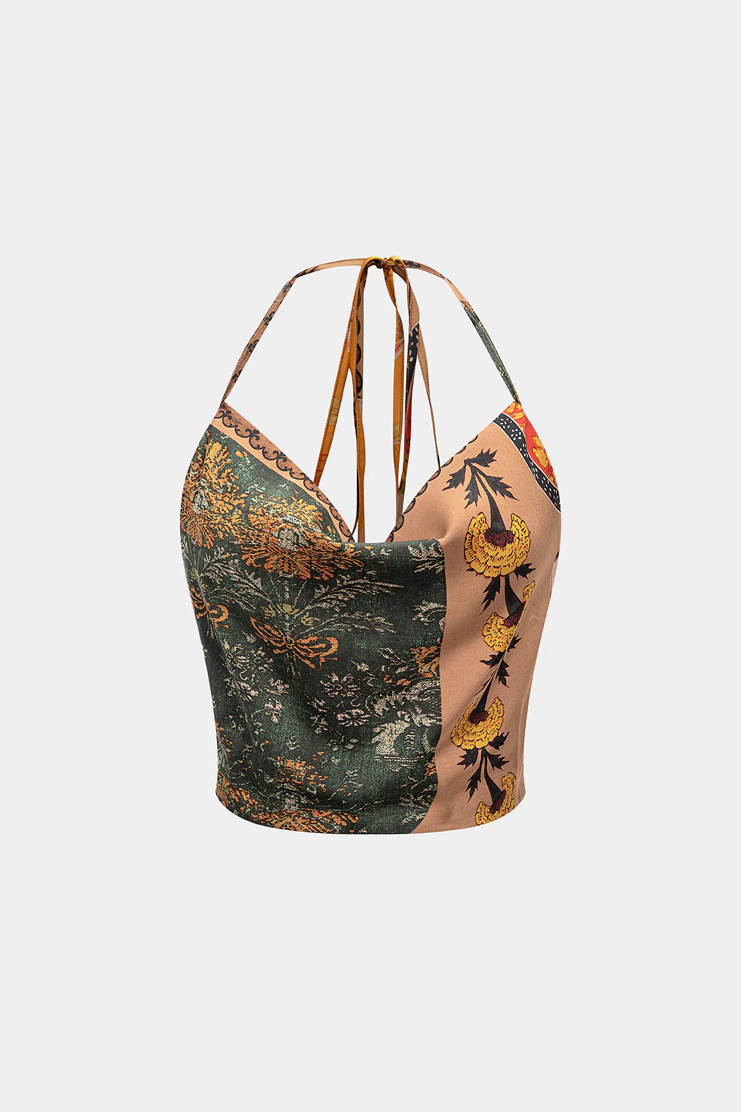 Floral Print Halter Neck Backless Cami Top - Image 7