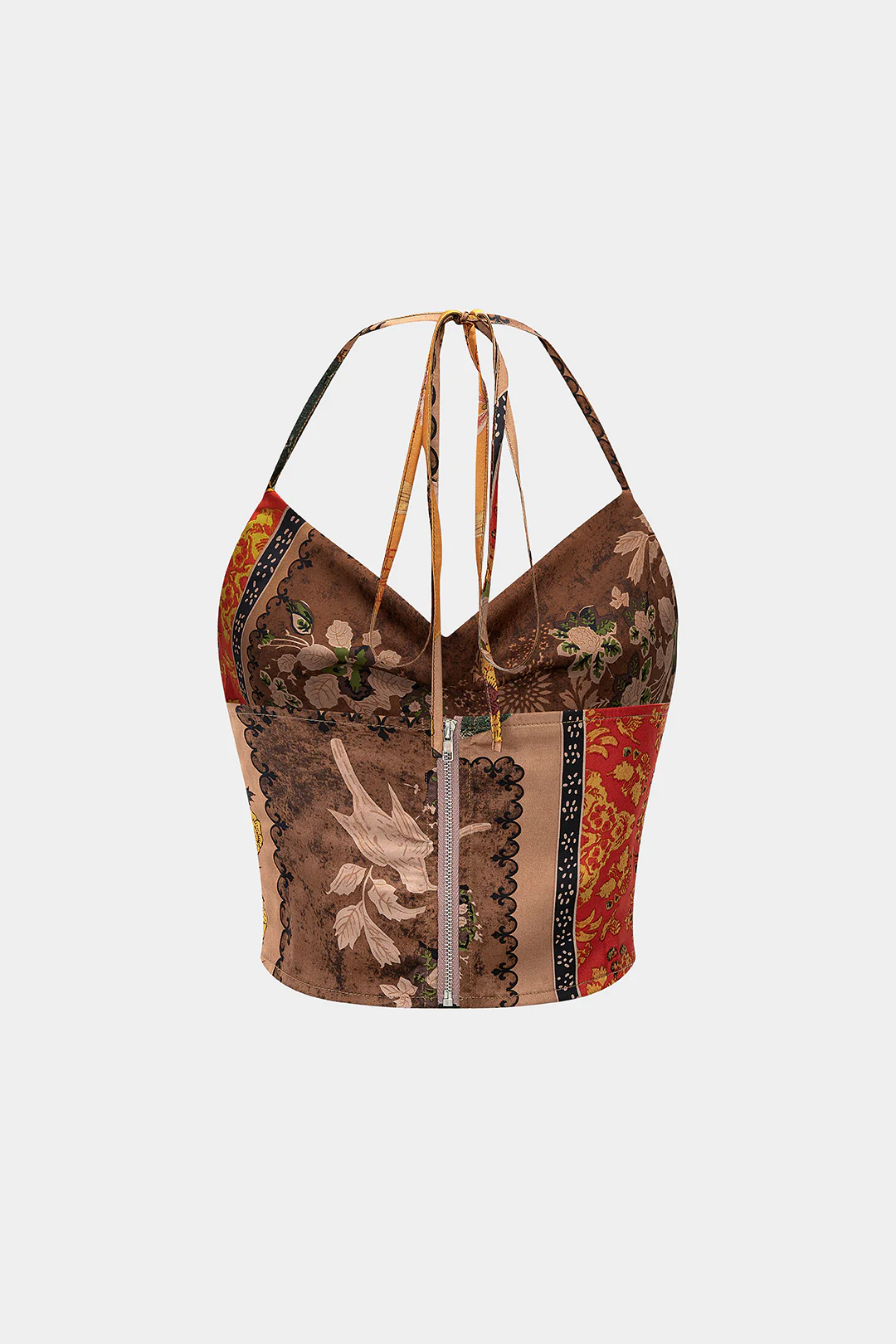 Floral Print Halter Neck Backless Cami Top - Image 8