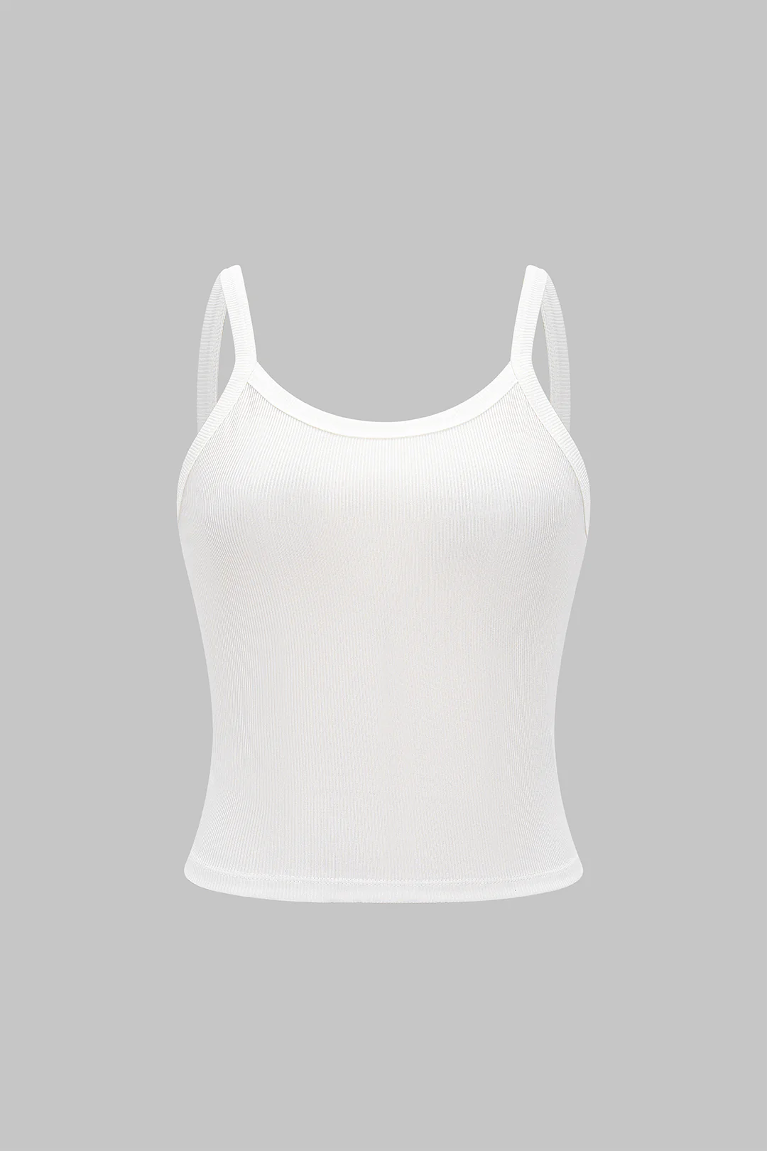 Solid Round Neck Cami Top - Image 3