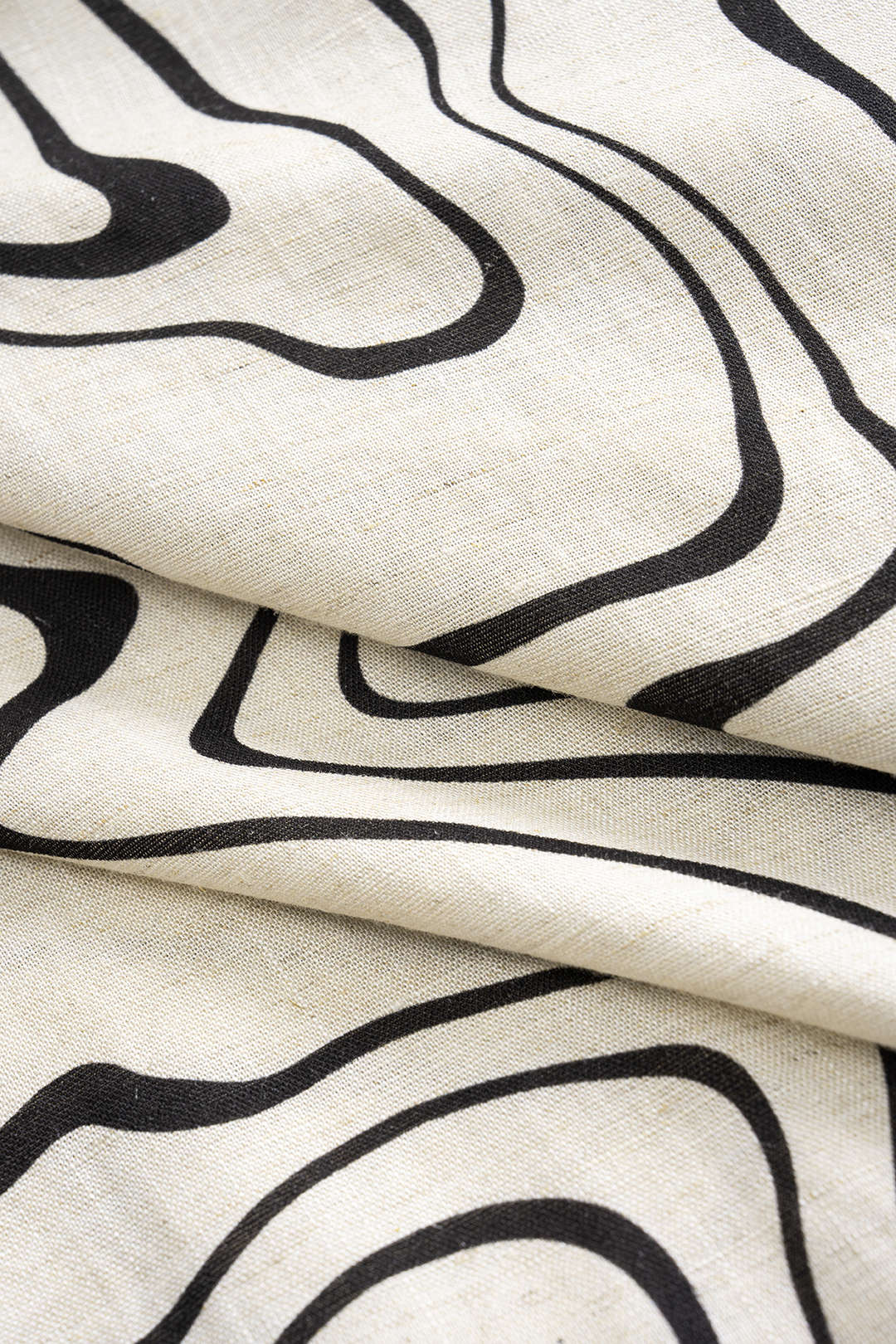 Abstract Print Linen Slip Detail Cami Top - Image 3