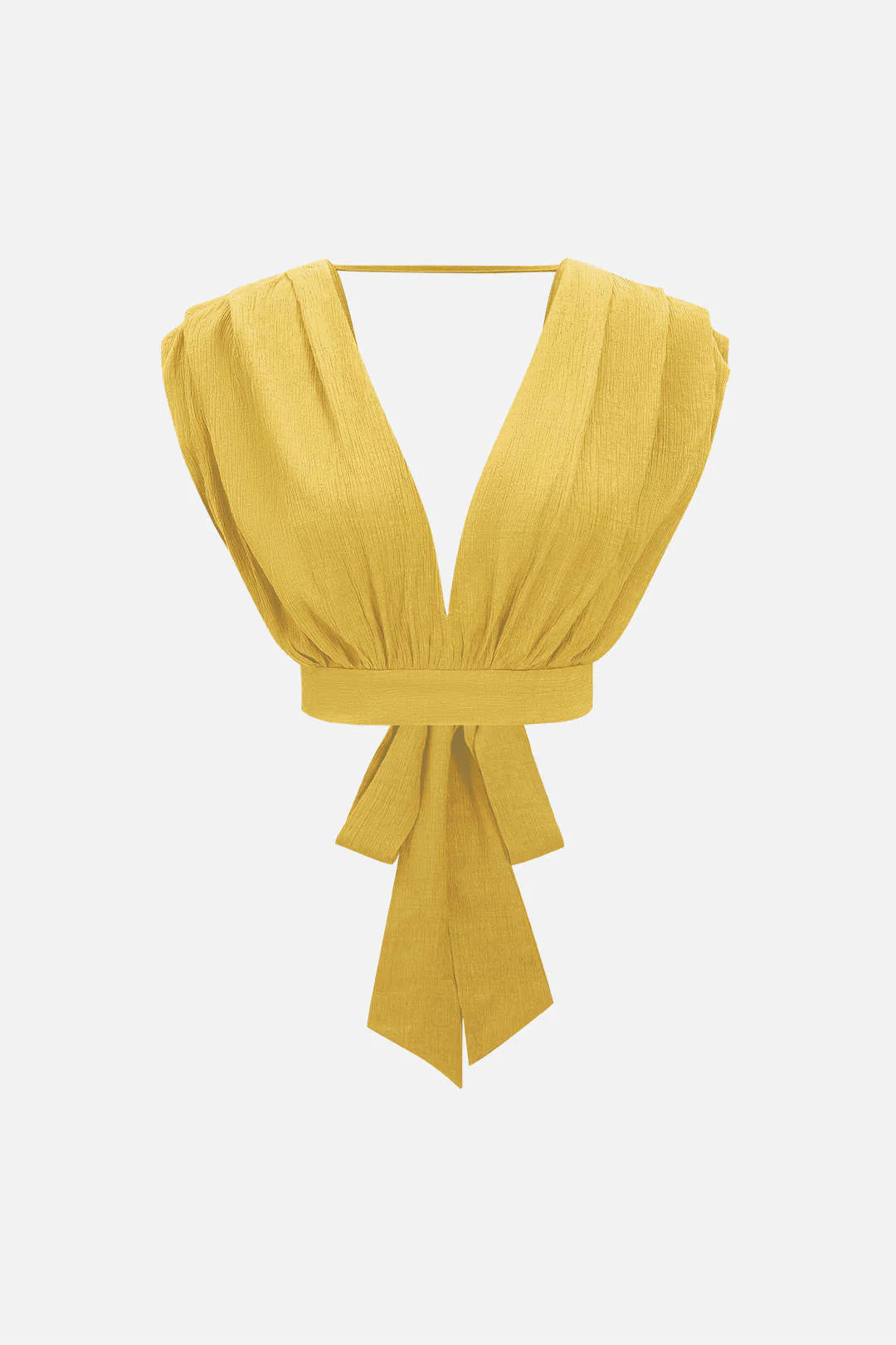 V-Neck Tie-Back Backless Tank Top - Image 4