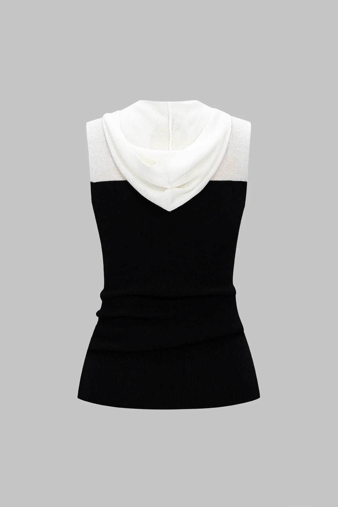 Contrast Cut Out Hooded Tank Top - Image 2