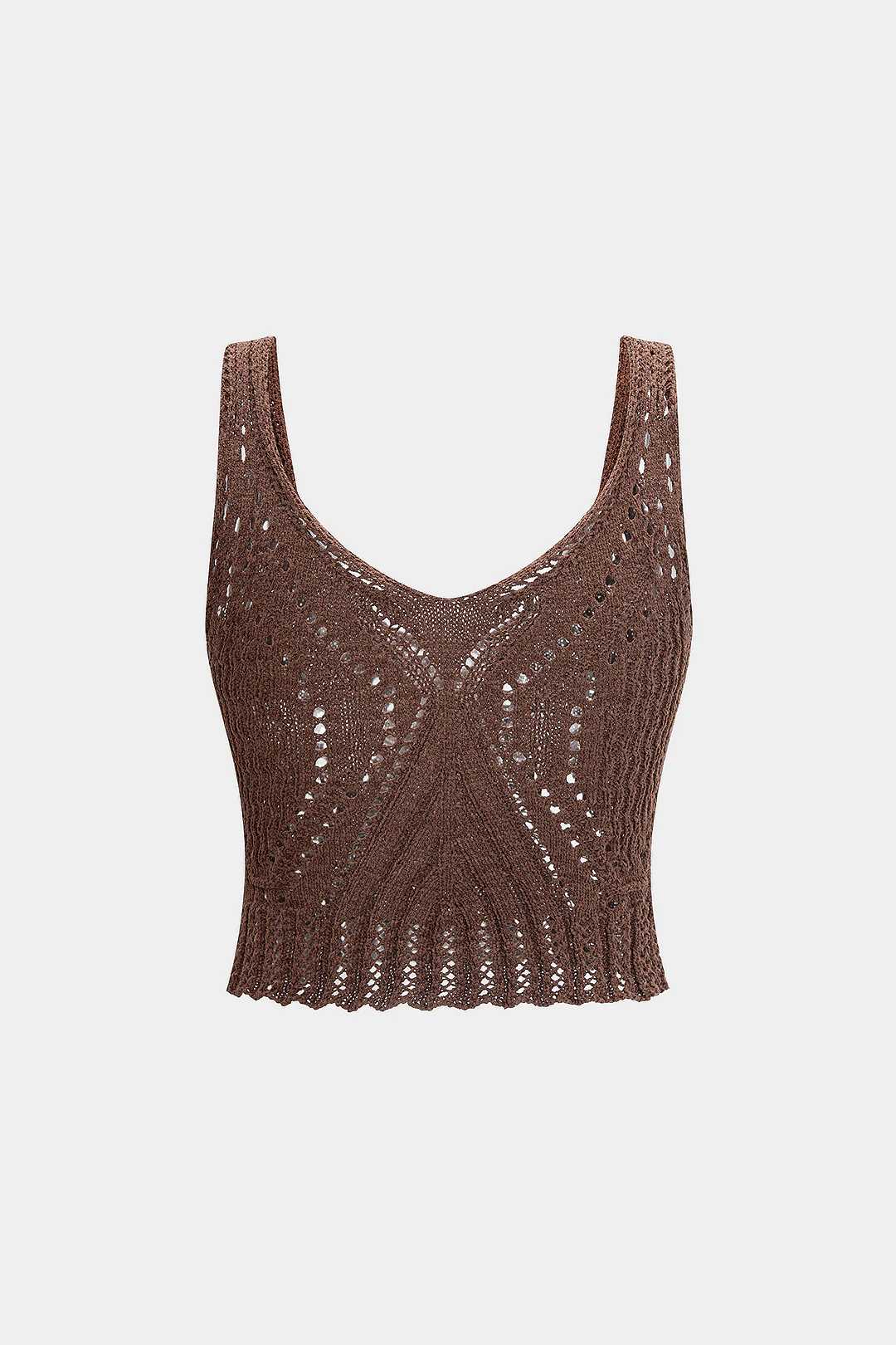 Knit Hollow Out Tank Top - Image 2