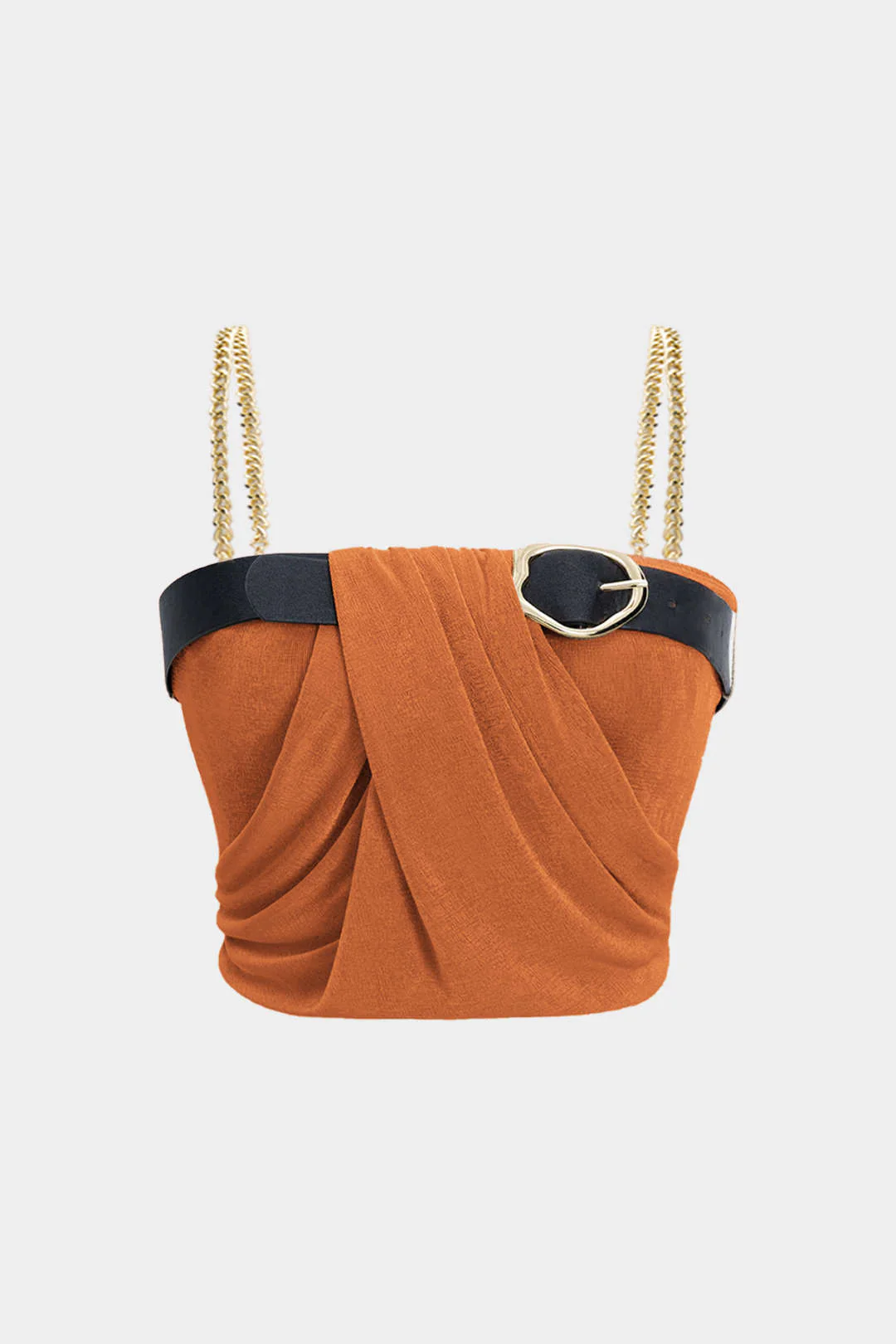 Plus Size Metallic Chain Patchwork Cami Top - Image 5