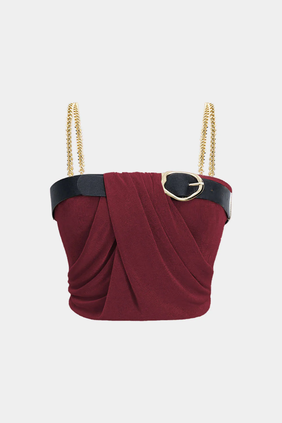 Plus Size Metallic Chain Patchwork Cami Top - Image 7