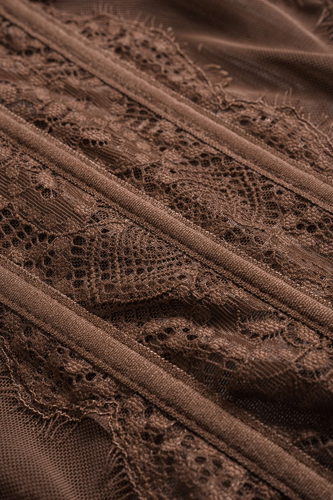 Mesh Patchwork Bustier Corset Cami Top - Image 3