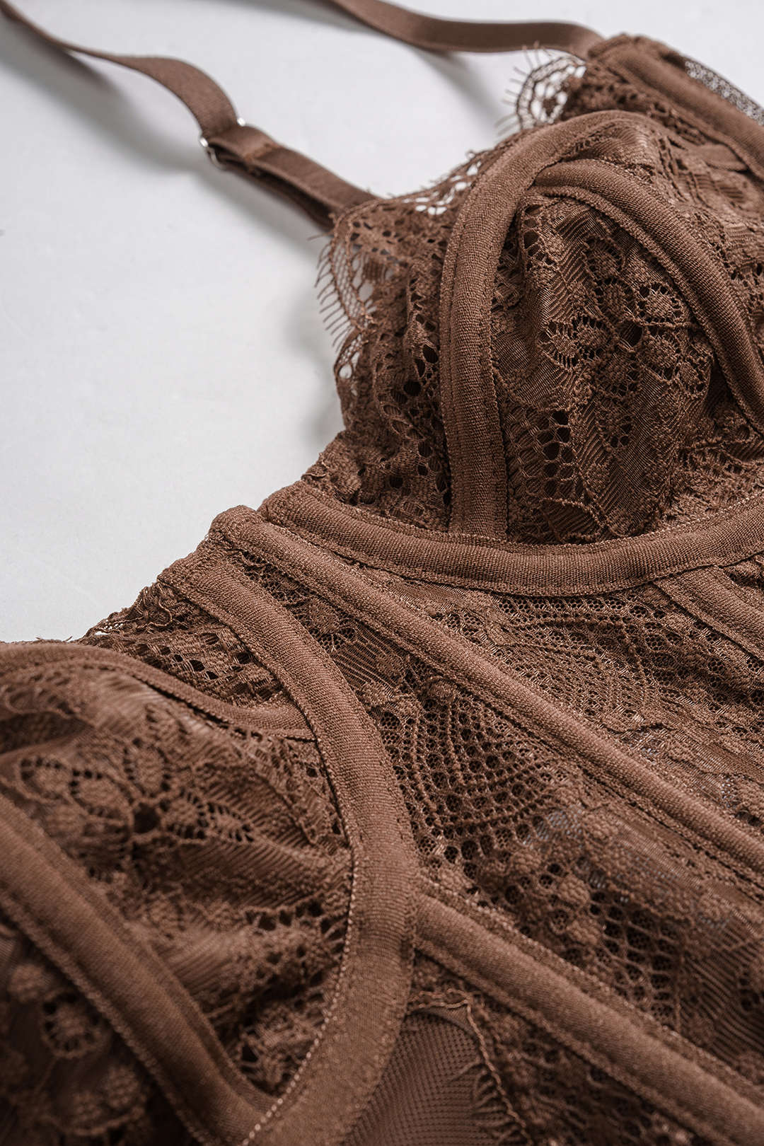 Mesh Patchwork Bustier Corset Cami Top - Image 4