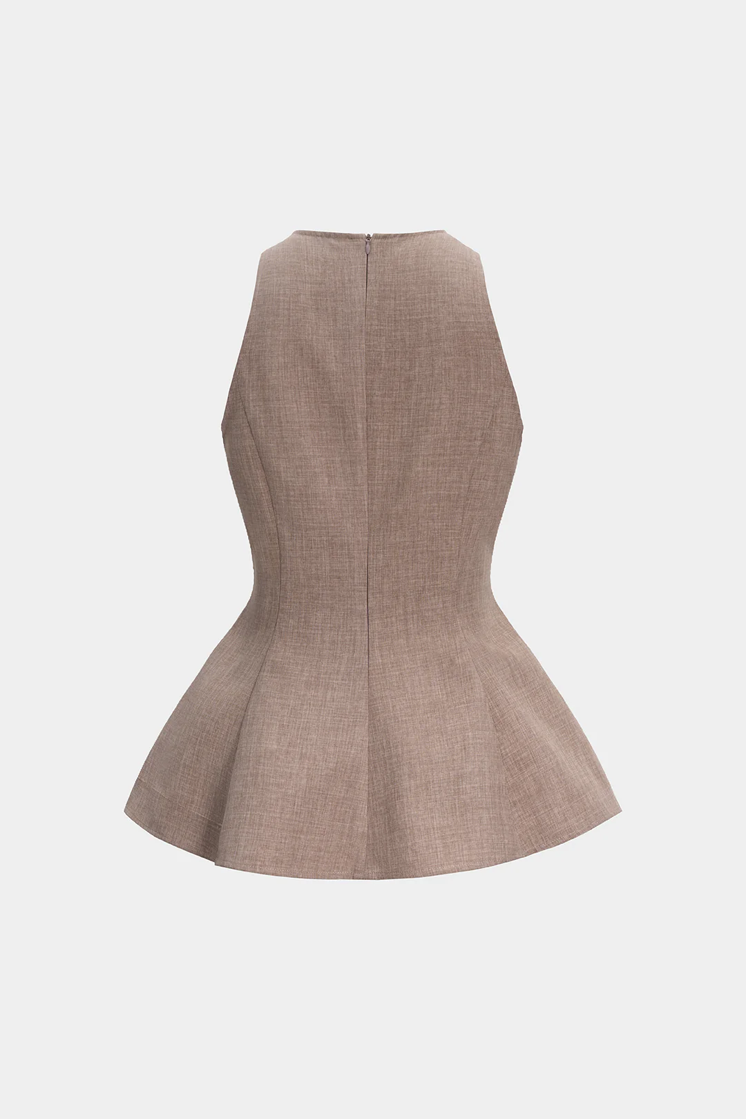 Asymmetrical Ruched Hem Tank Top - Image 2