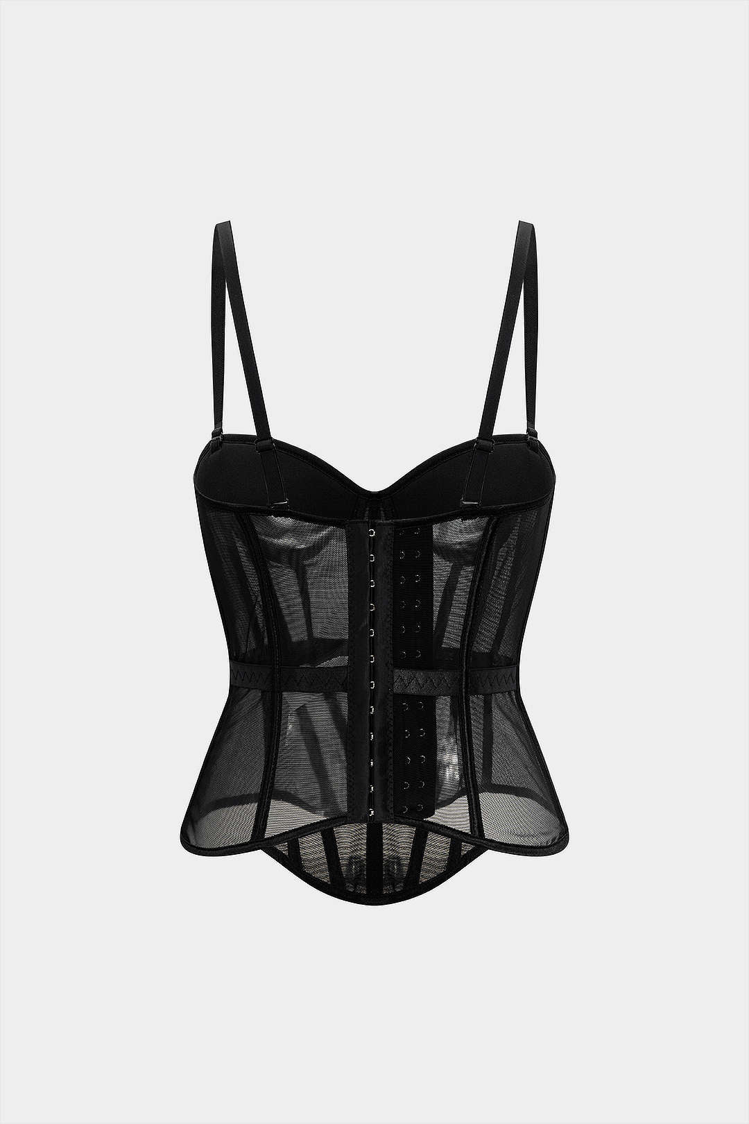Mesh Bustier Corset Slip Cami Top - Image 3