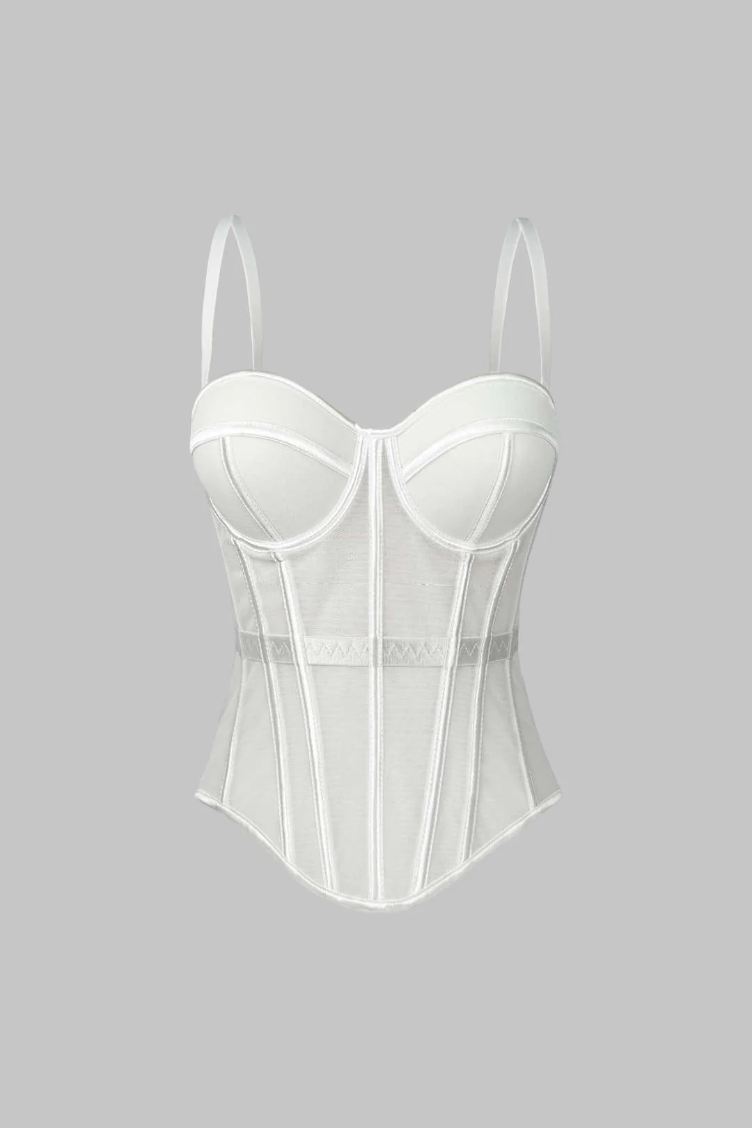 Mesh Bustier Corset Slip Cami Top - Image 8