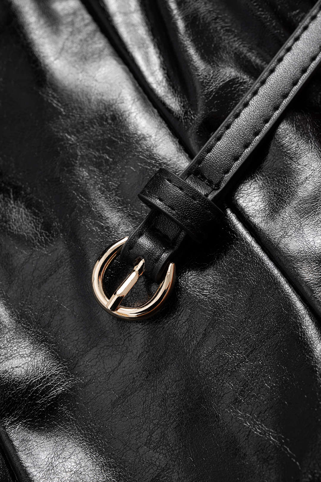 Faux Leather Belted Tank Top - Image 3