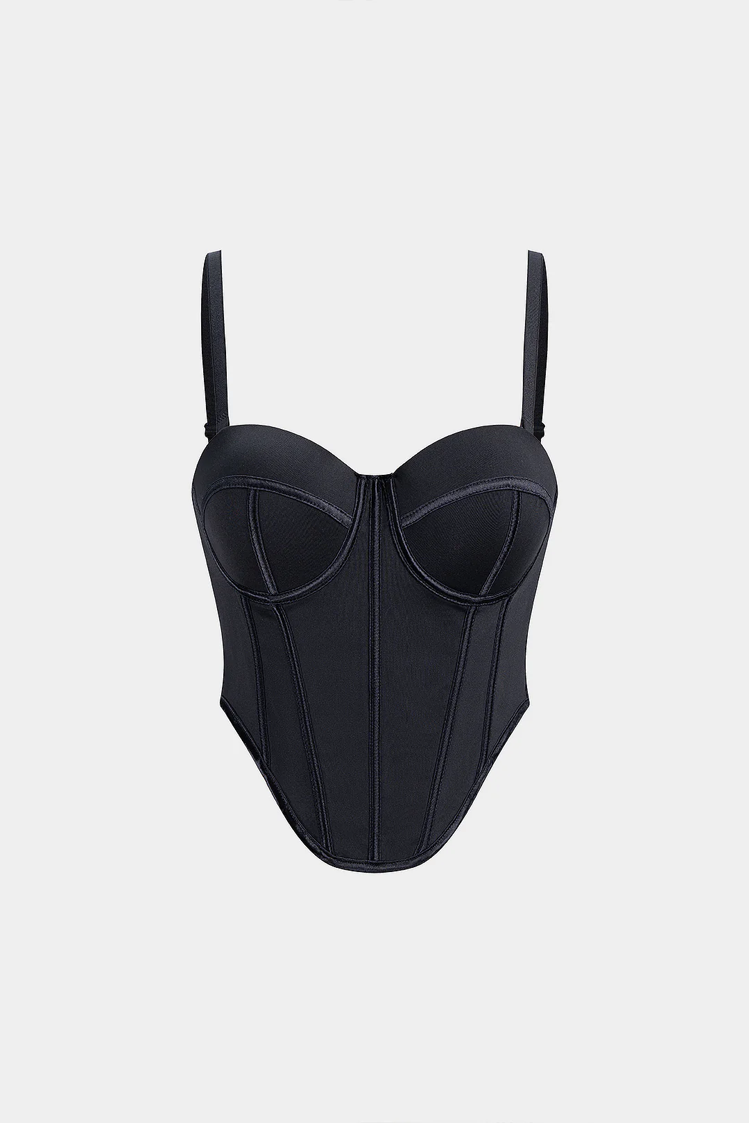Solid Corset Buckle Cami Top