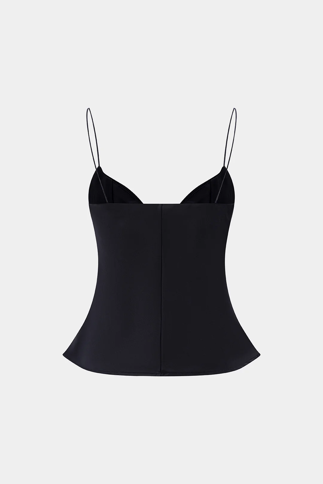 Solid Zipper Slip Sleeveless Cami Top - Image 2
