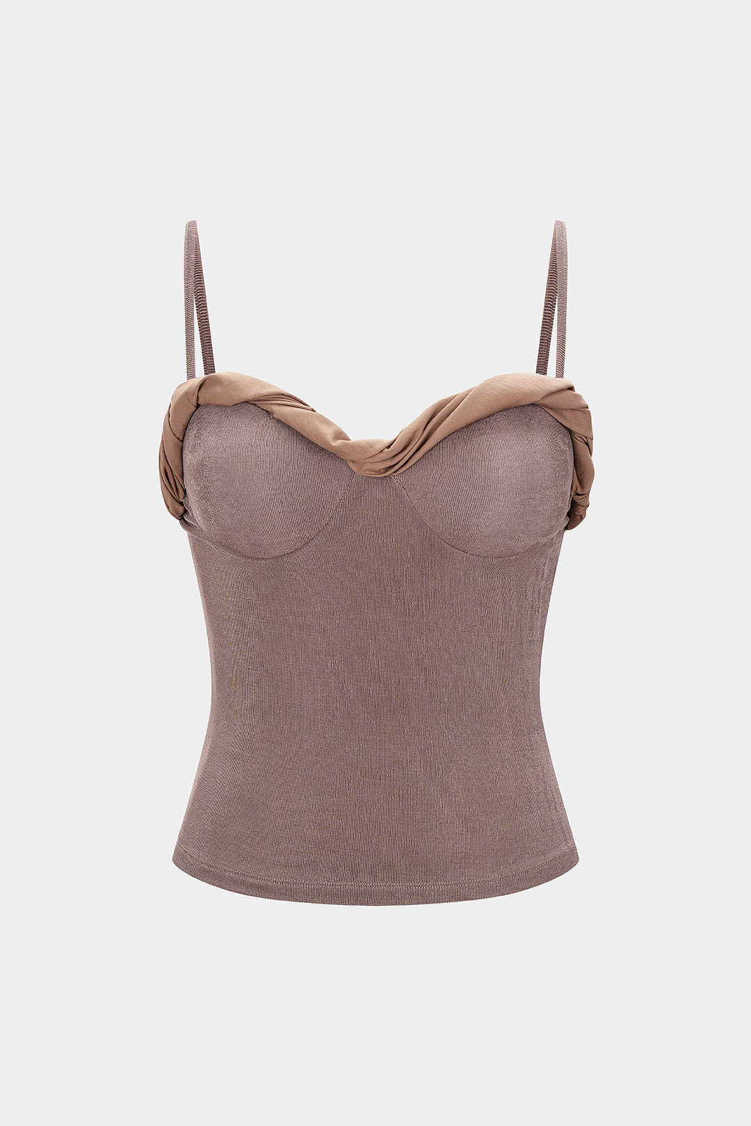 Patchwork Twist Knot Cami Top