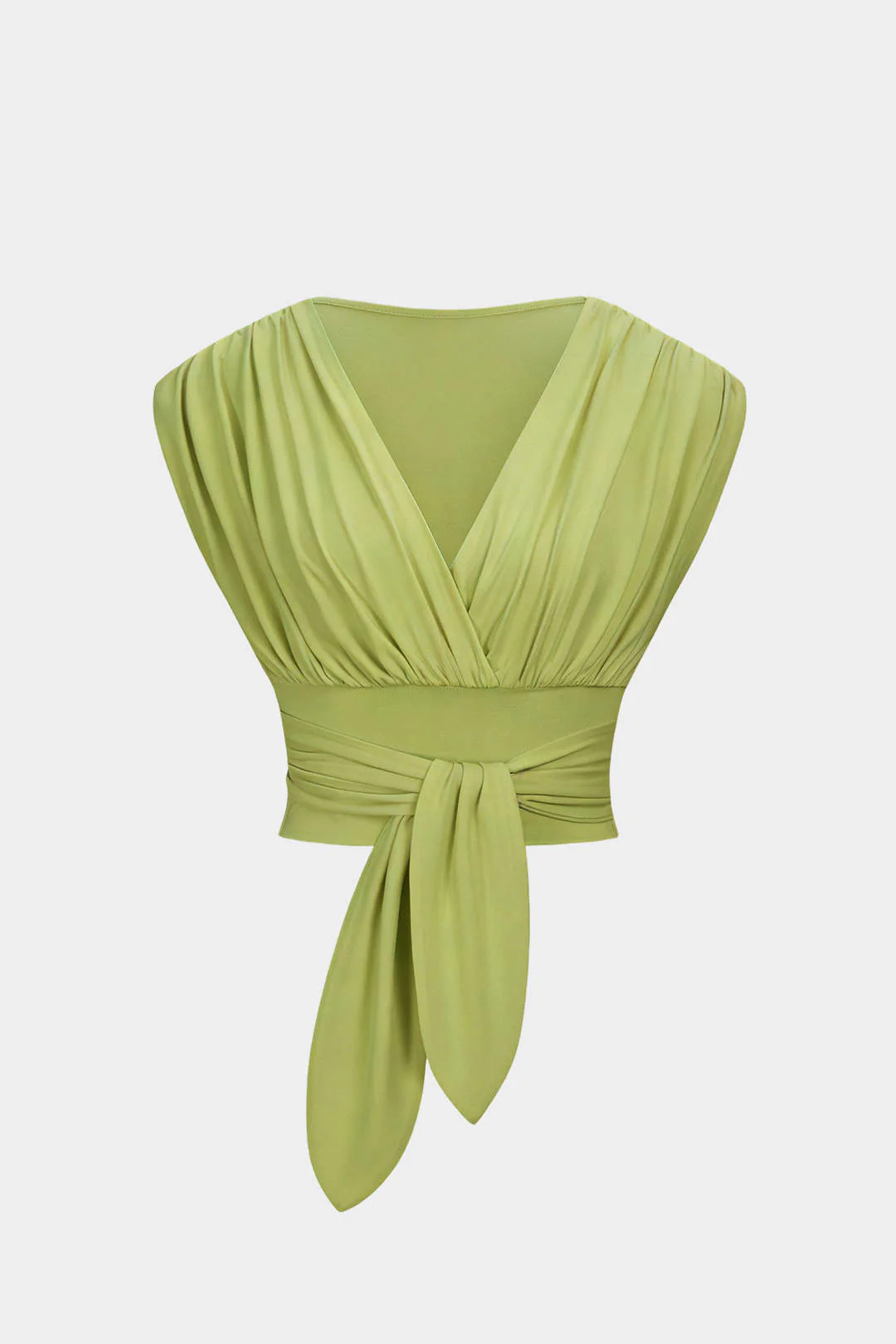 V-Neck Tie-Front Tank Top - Image 8