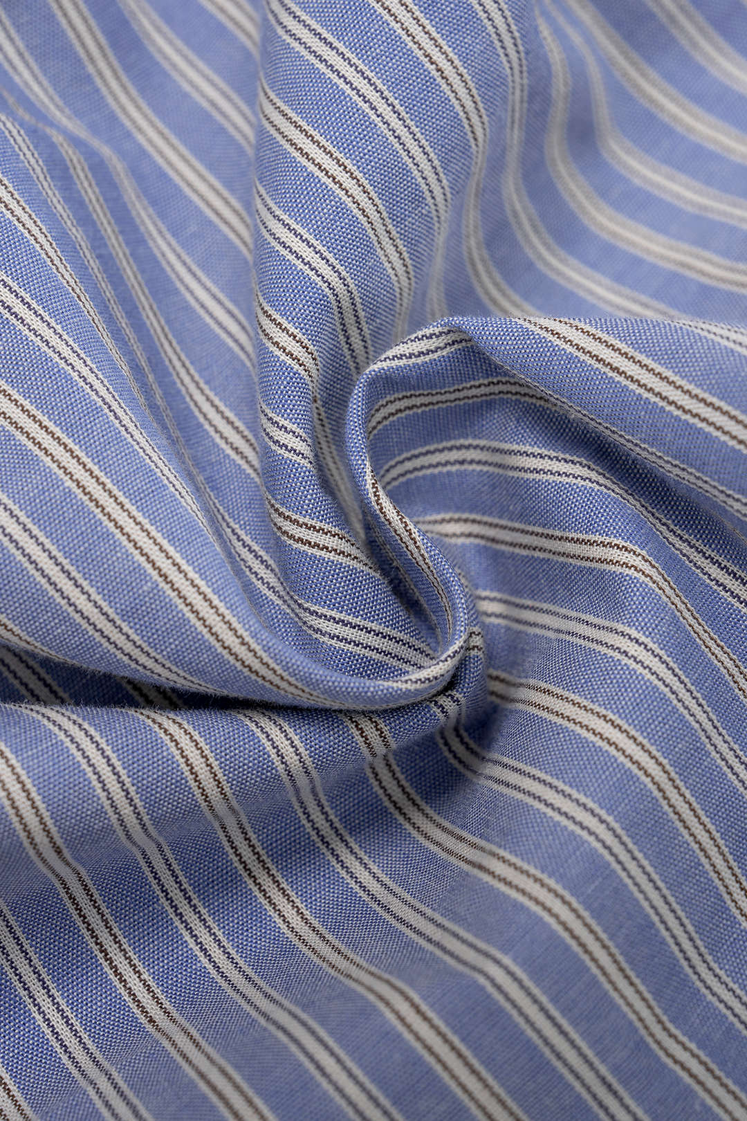 Striped One Shoulder Asymmetrical Ruched Tank Top - Image 3