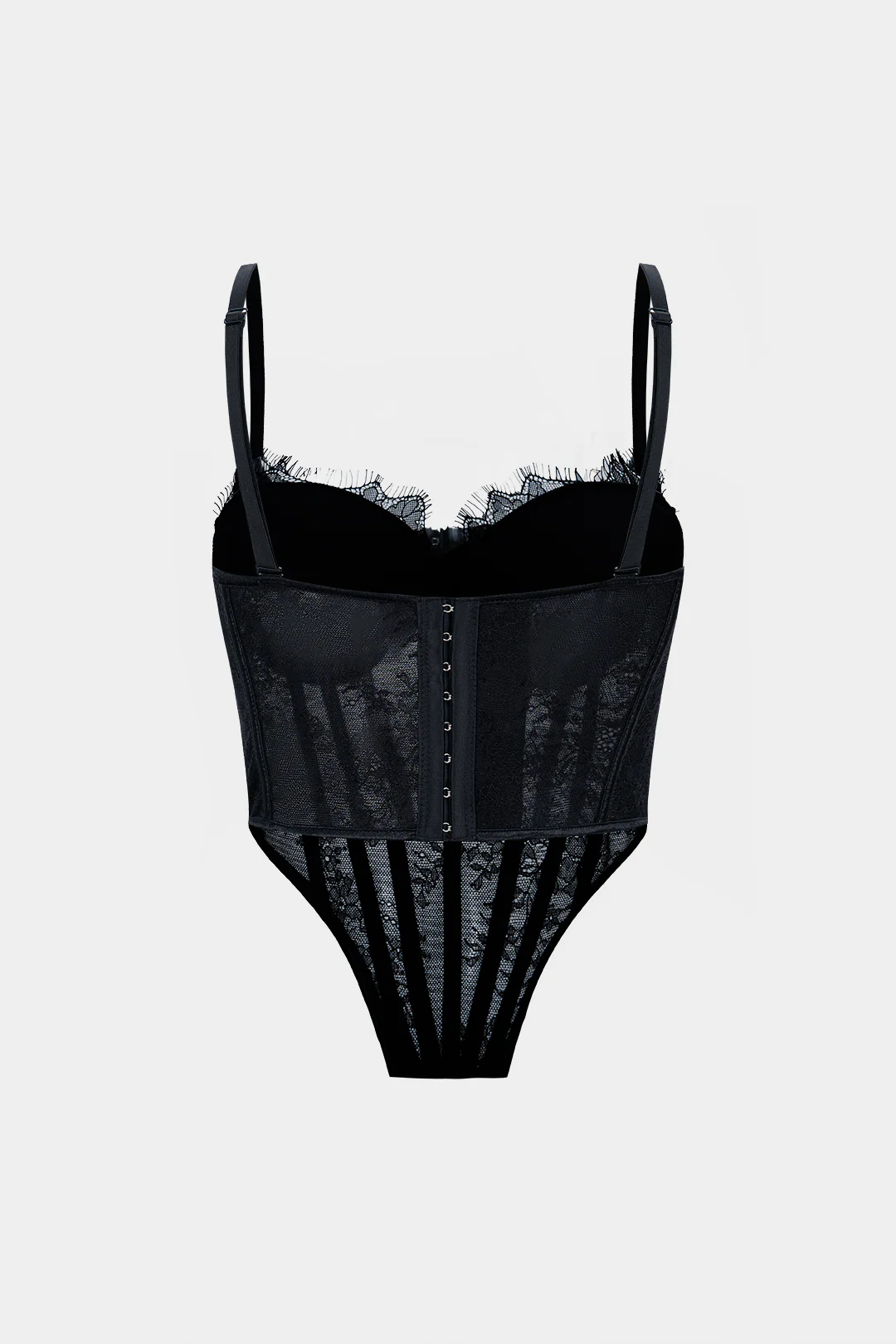 Lace Trim Sheer Backless Cami Top - Image 2