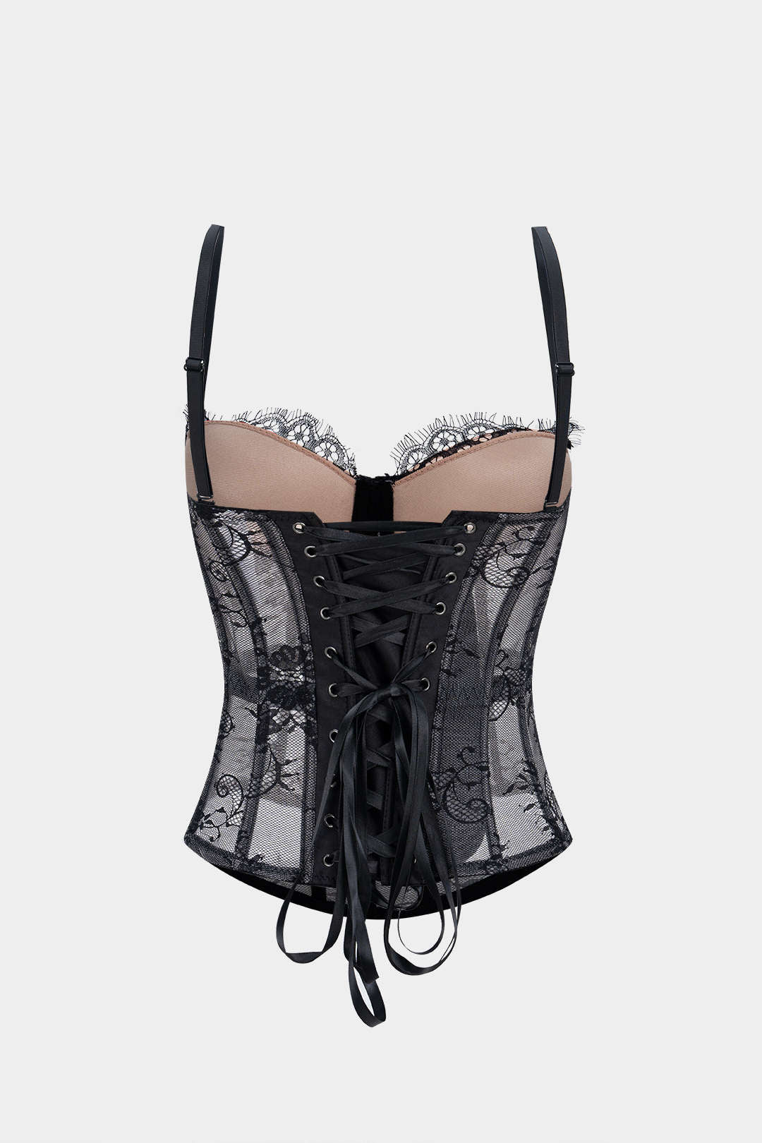 Lace Corset Lace-Up Cami Top - Image 2