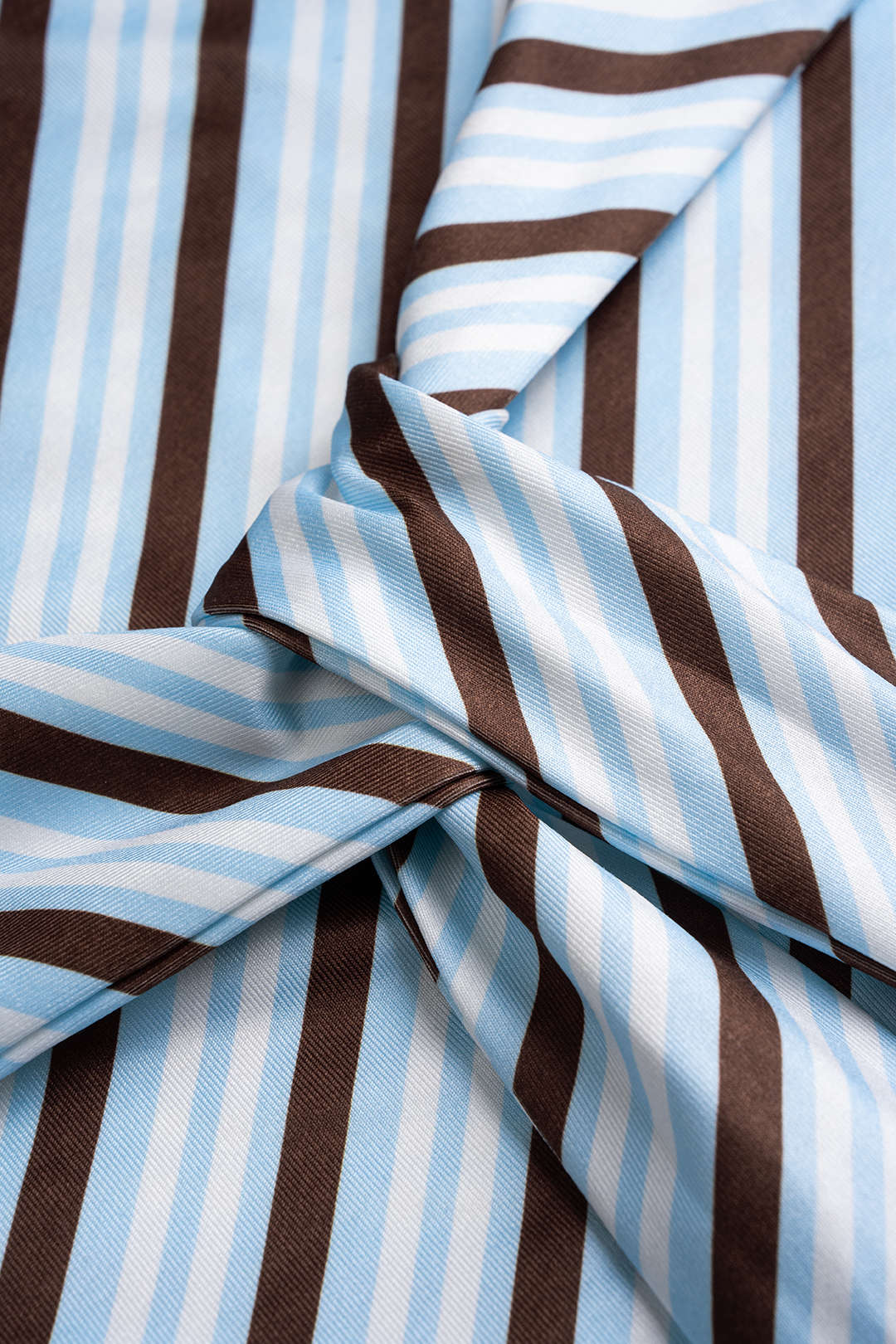 Stripes Print One Shoulder Tie-Up Tank Top - Image 4