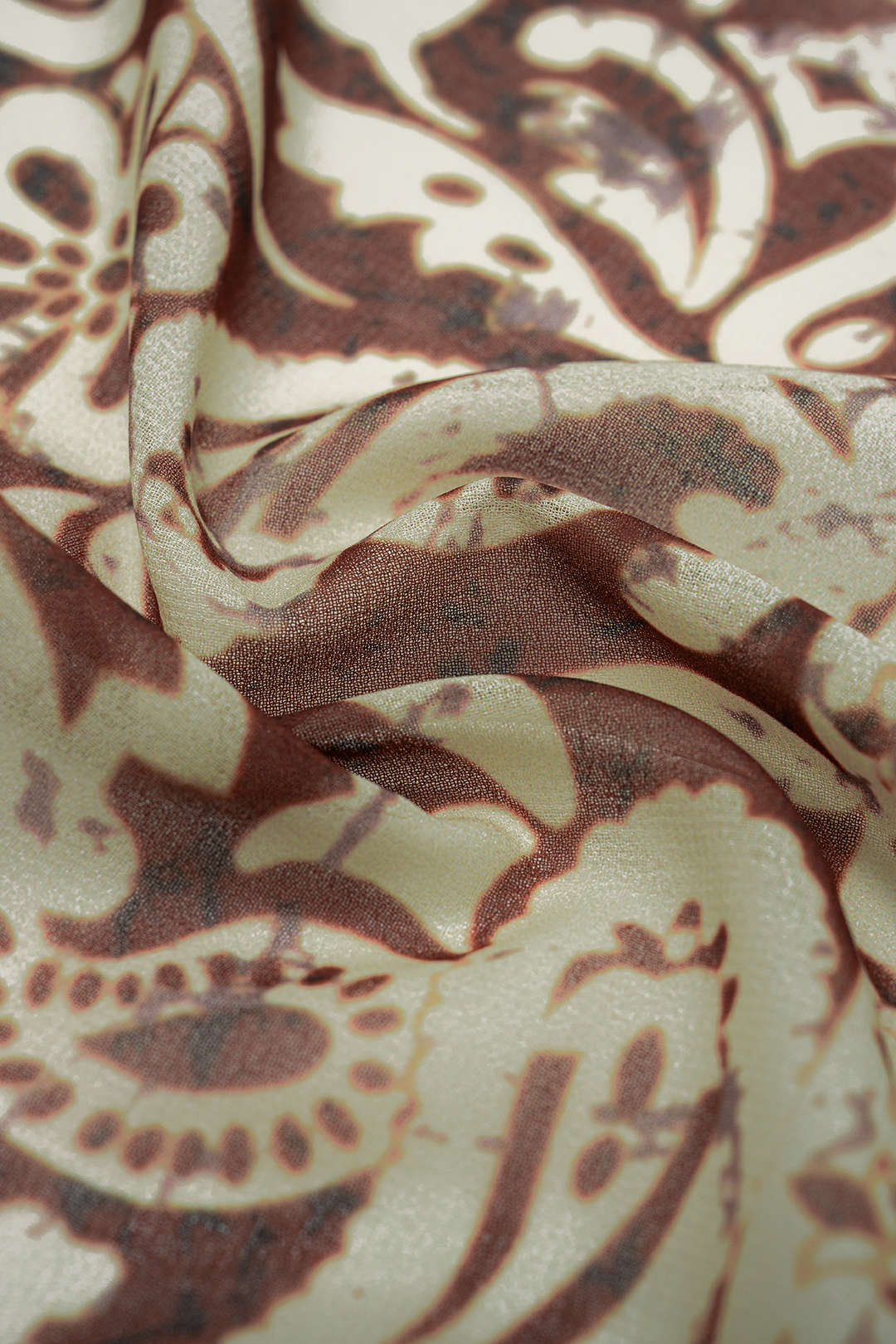 Artistic Print Satin Patchwork Chiffon Beaded Cami Top - Image 11