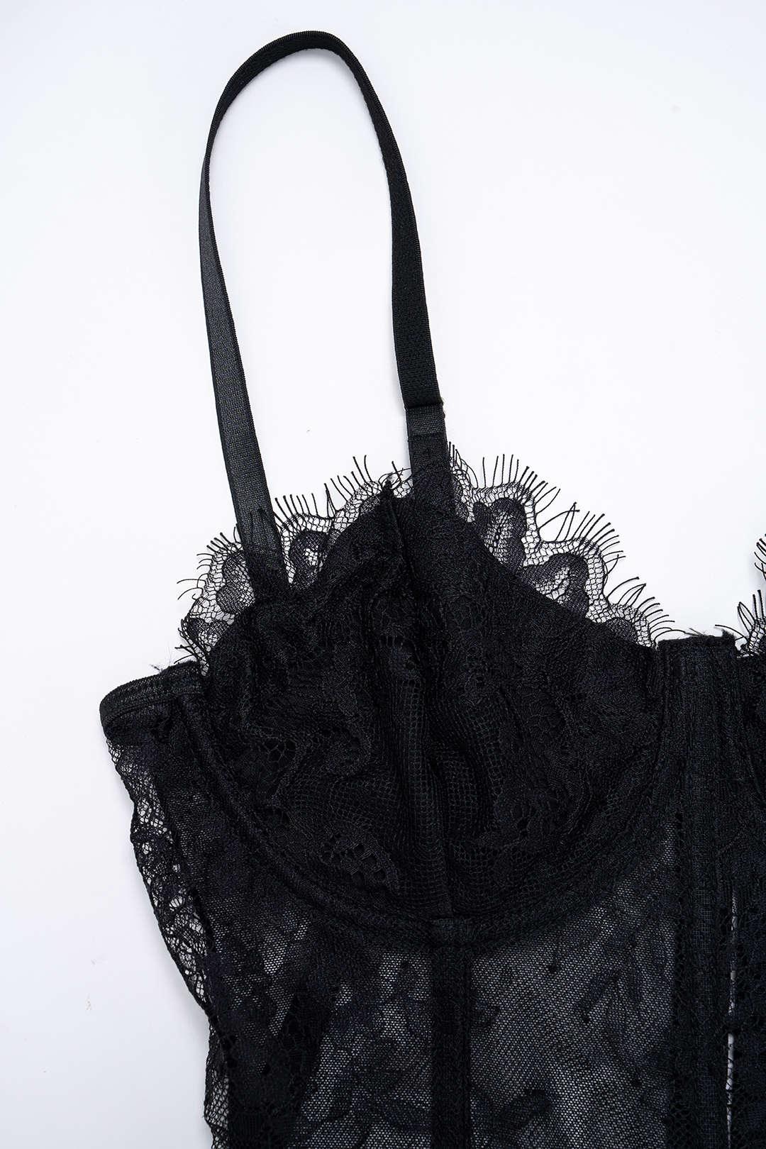 Sheer Lace Corset Cami Top - Image 3