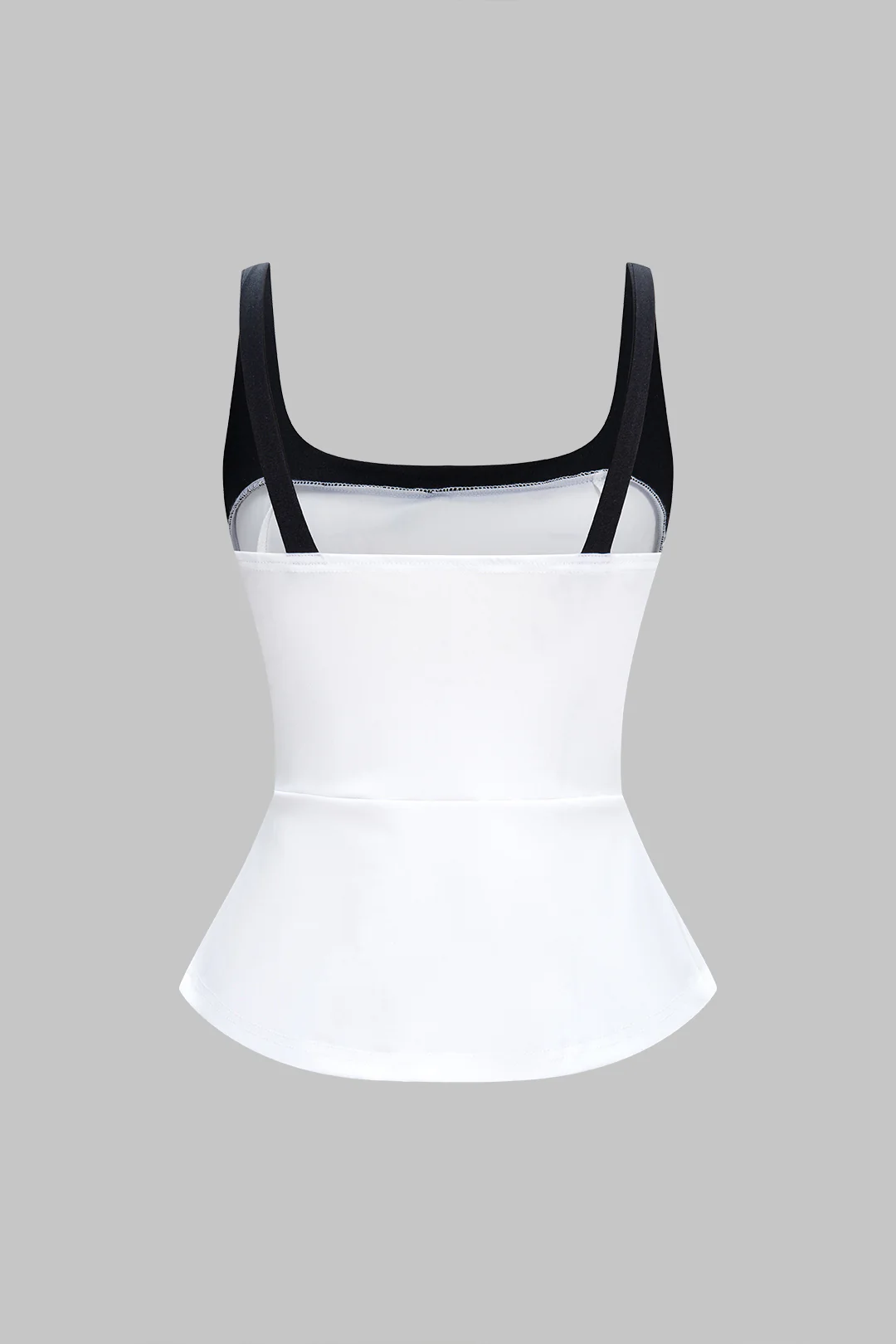 Color-Blocked U-Neck Sleeveless Cami Top - Image 2