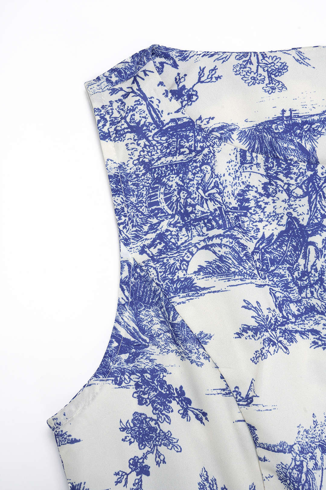 Floral Print Round Neck Tank Top - Image 5