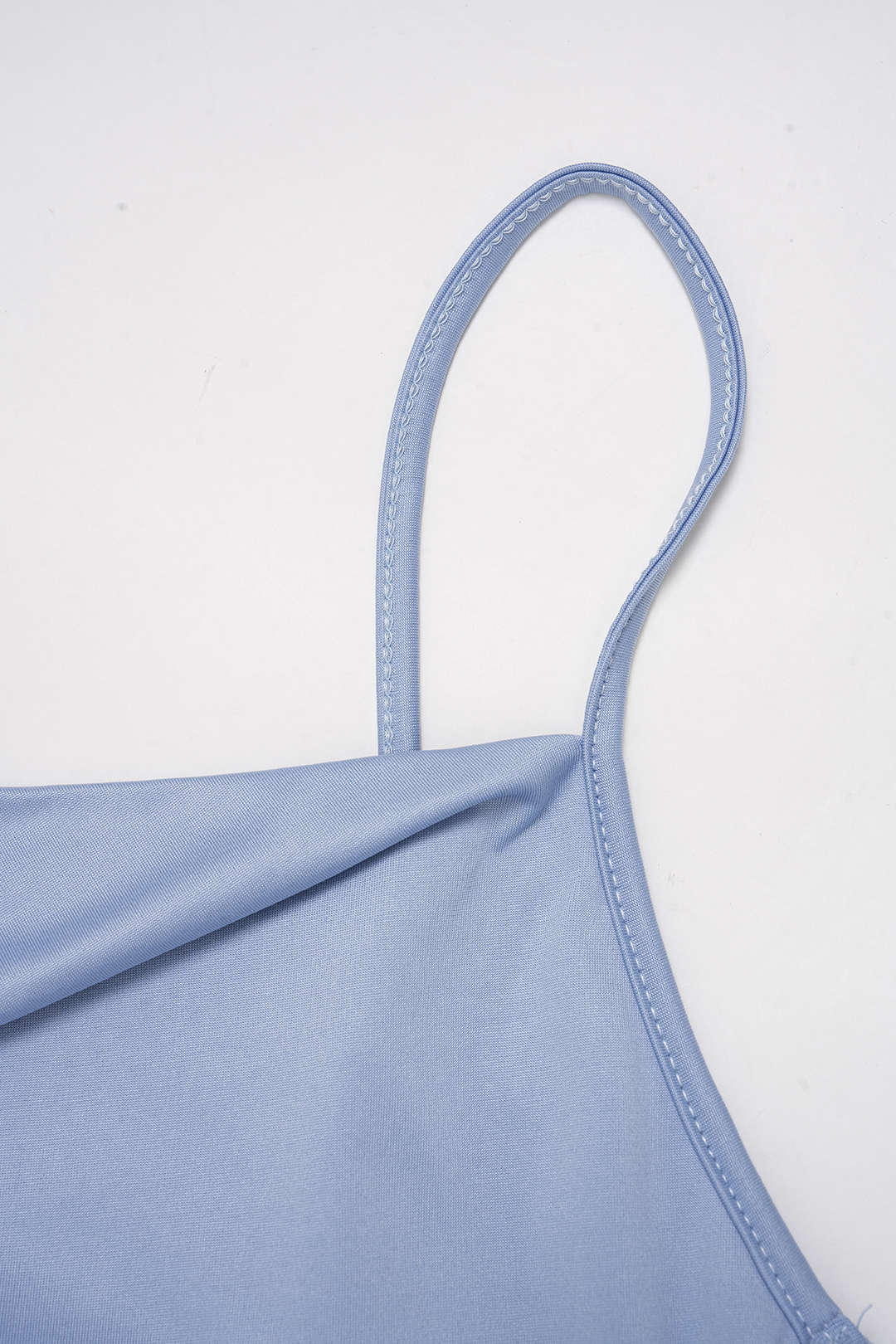 Asymmetrical Halter Neck Ruched Cami Top - Image 3