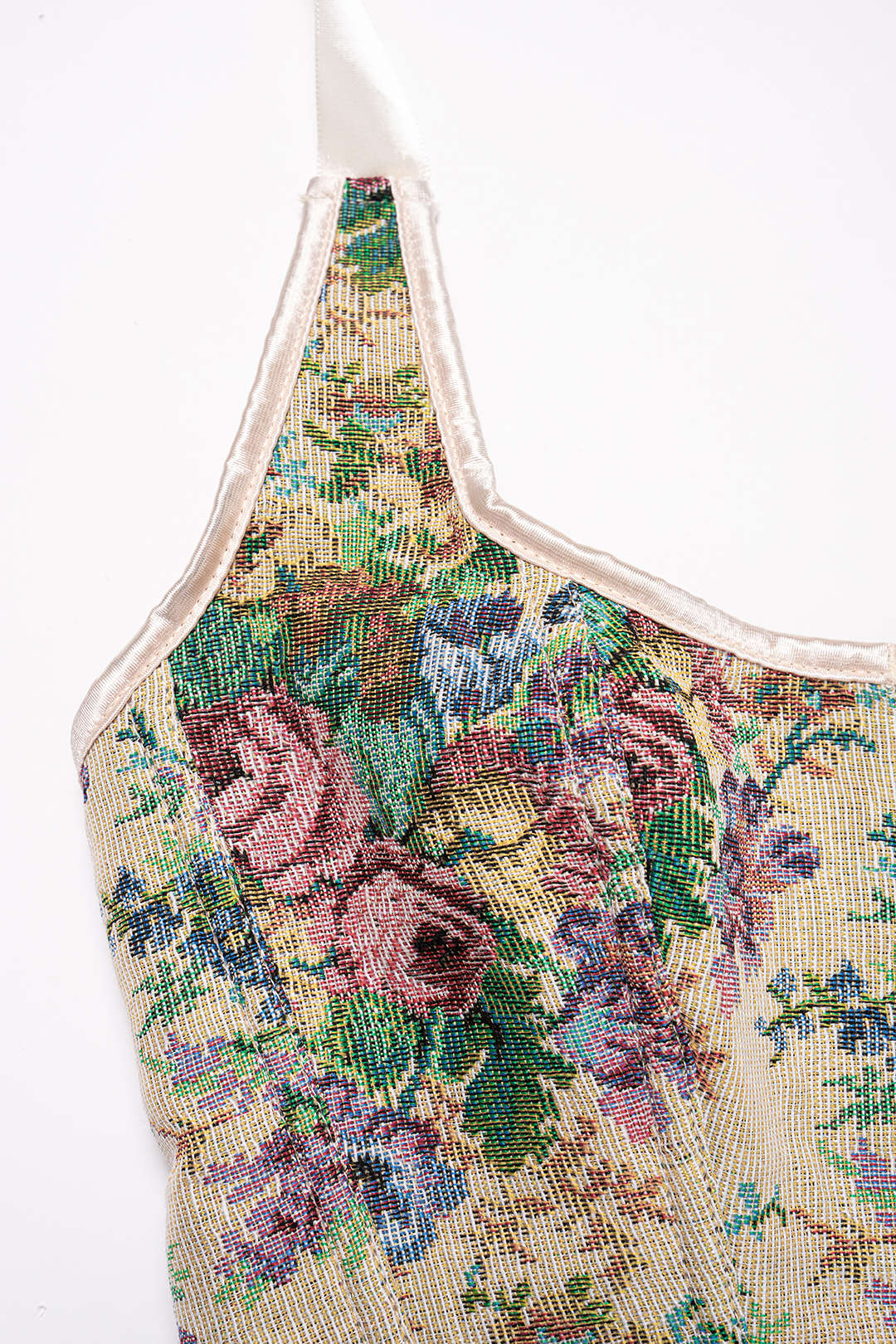 Jacquard Halter Tie Back Backless Cami Top - Image 8