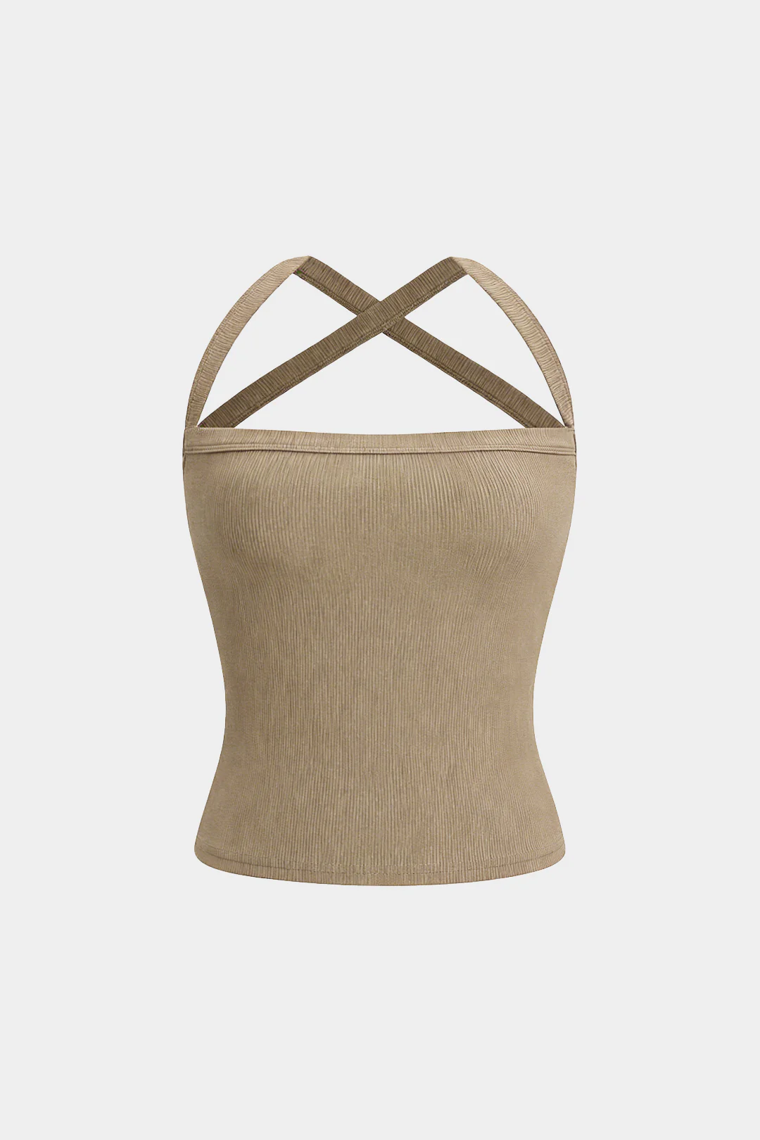 Solid Crossed Cami Top - Image 8