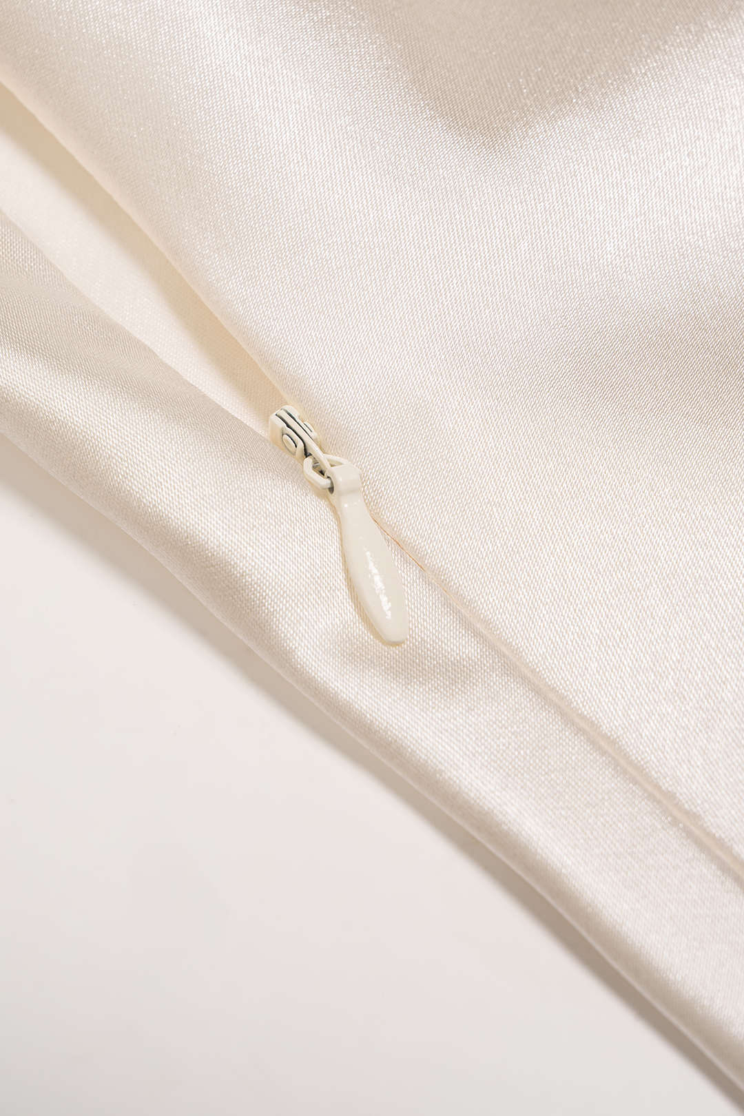 Satin Draped Neck Ruched Tank Top - Image 7