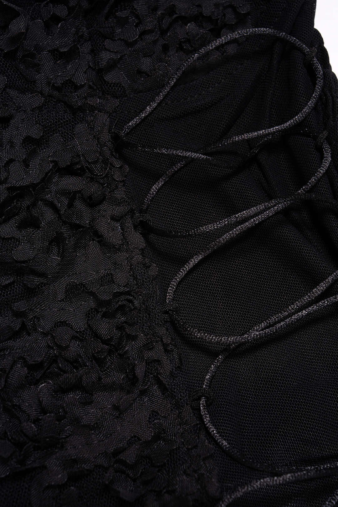 Mesh Tie-Up Smocked Tank Top - Image 4