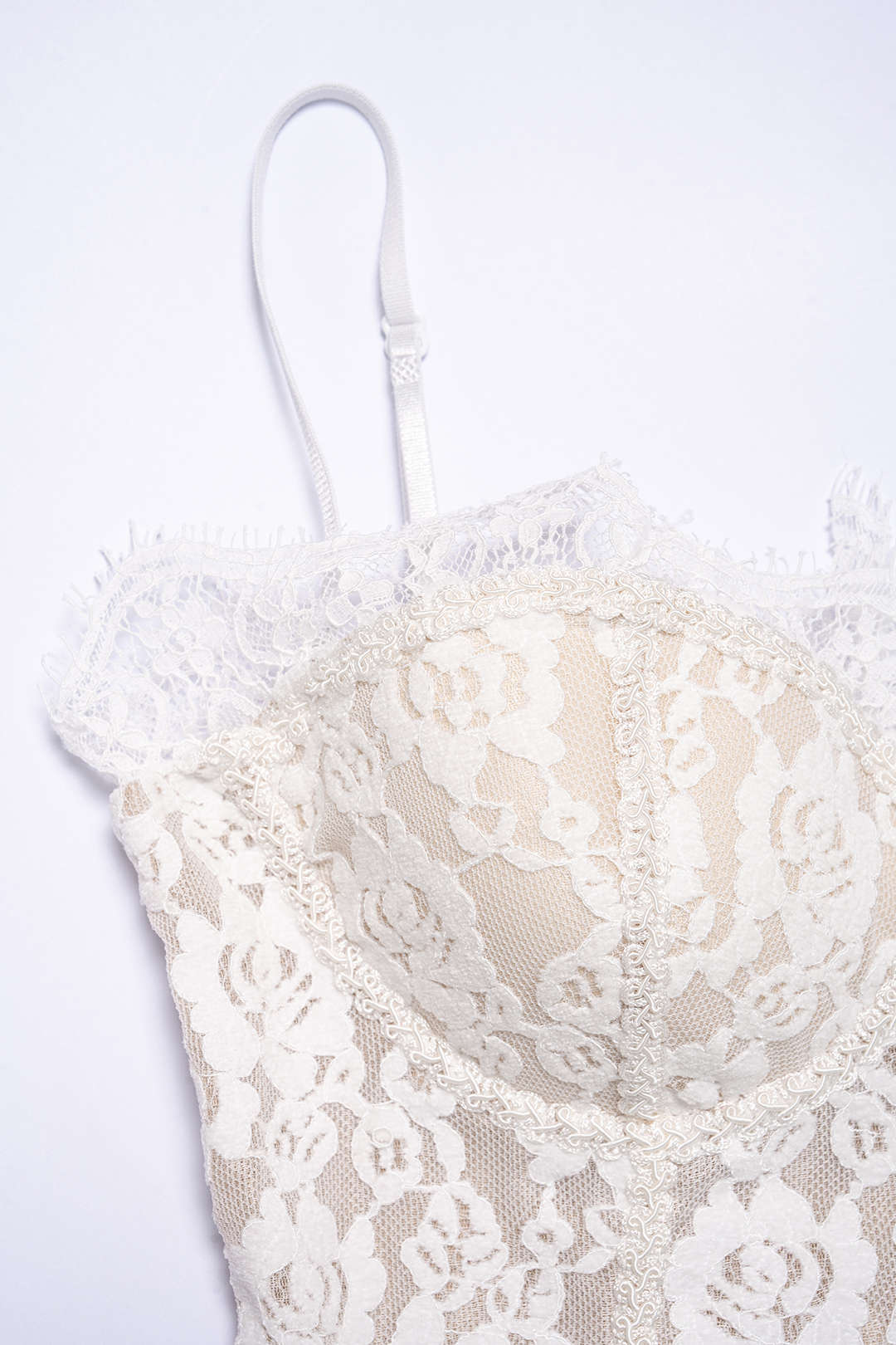 Lace Trim Zipper Cami Top - Image 3