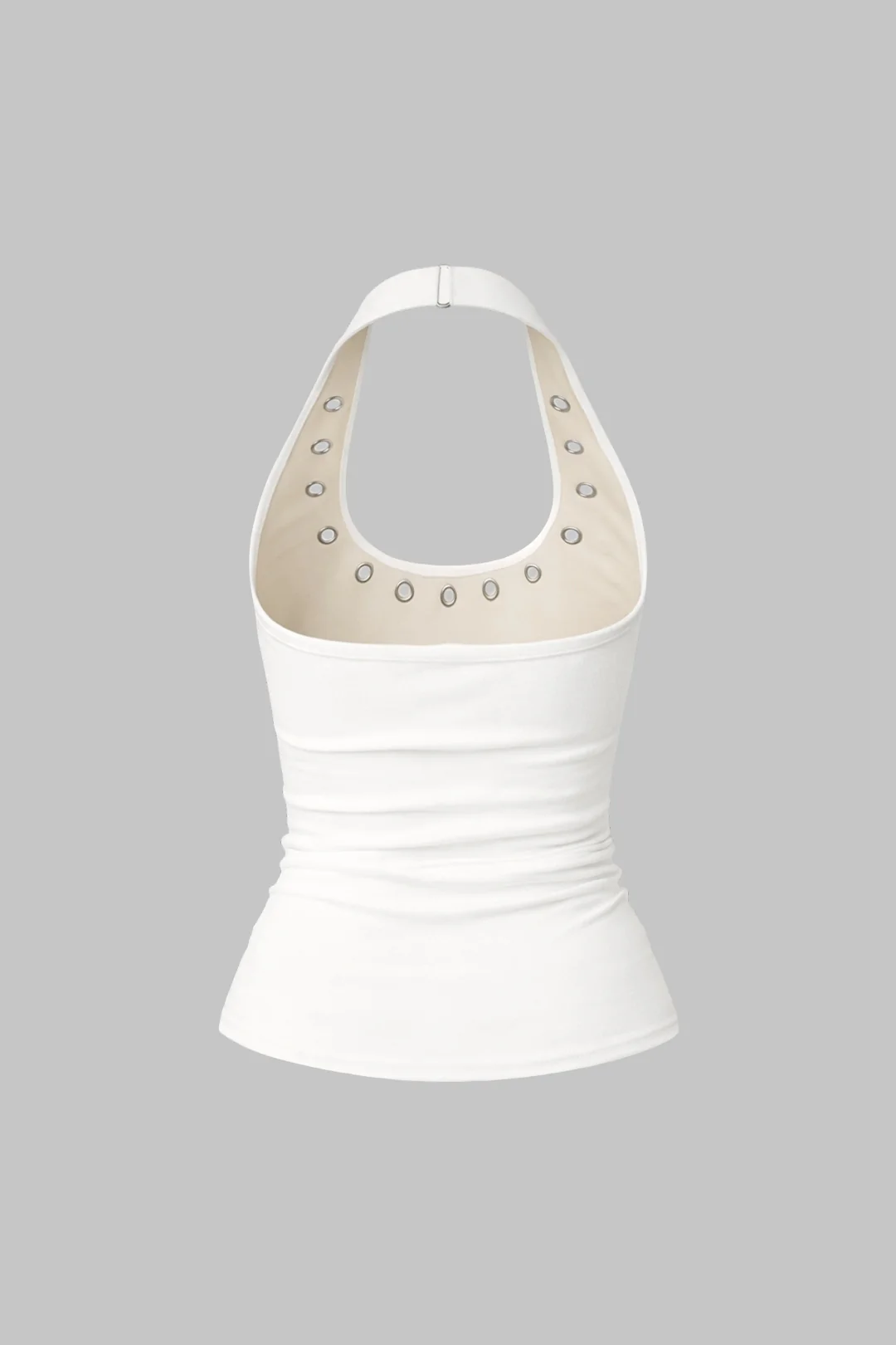 Eyelet Halter Neck Tank Top - Image 2
