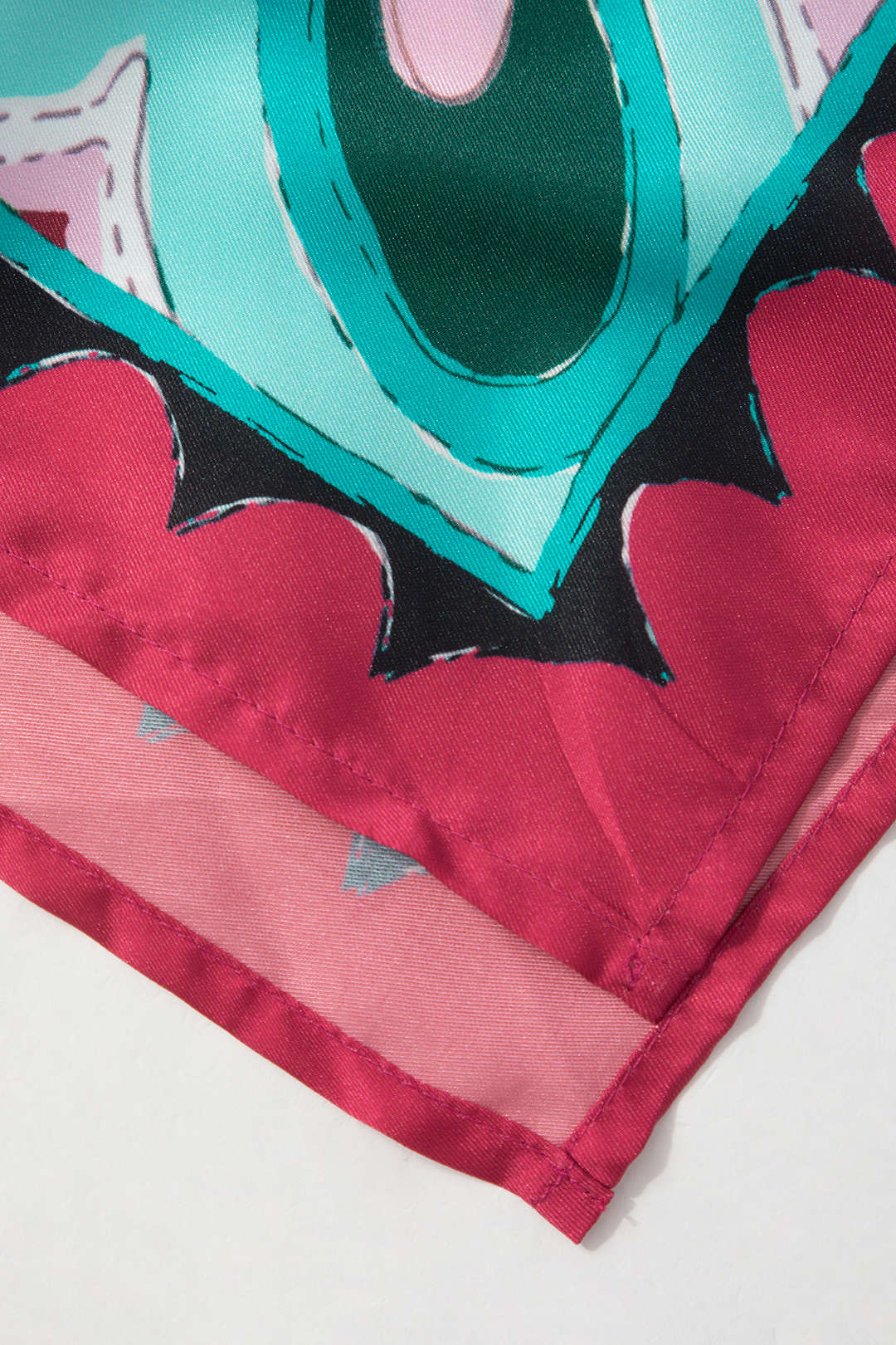 Art Print Asymmetrical Tie-Up Tube Top - Image 5