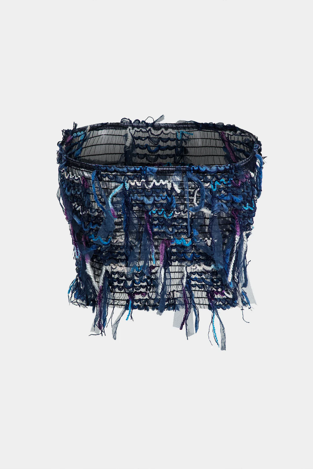 Fringe Mesh Tube Top - Image 5