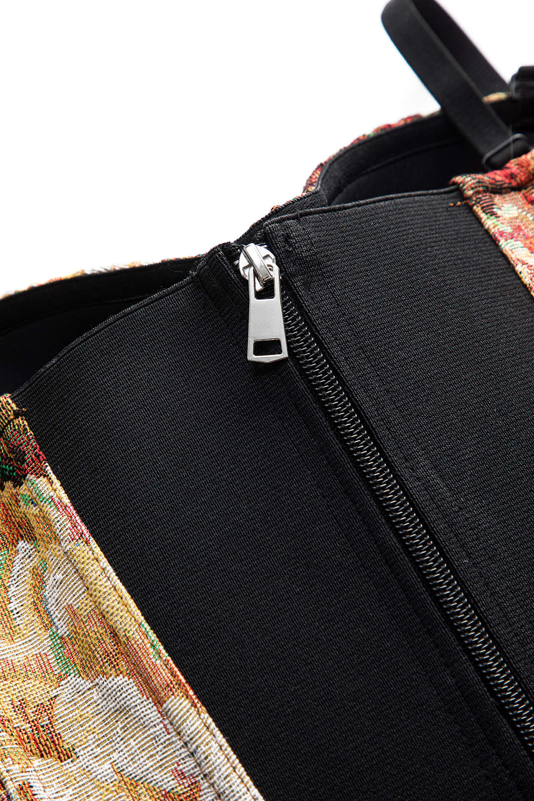 Jacquard Backless Underwire Corset Waist Cami Top - Image 5