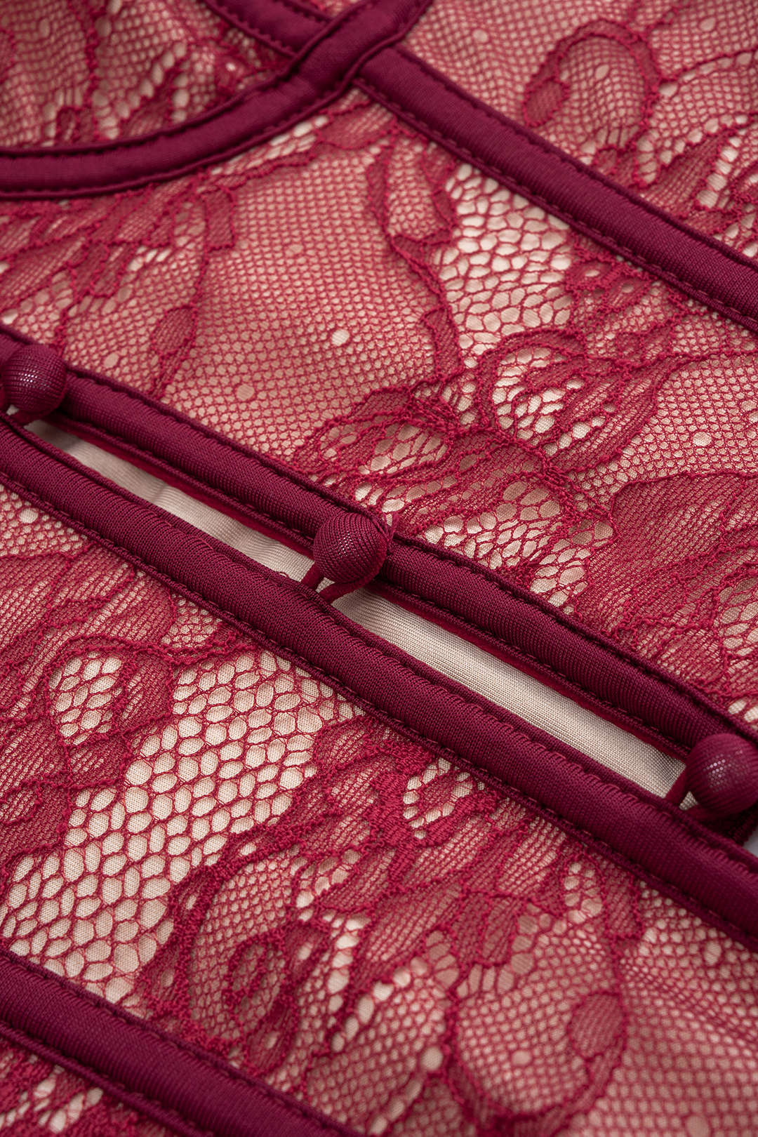 Lace Button Strapless Tube Top - Image 4