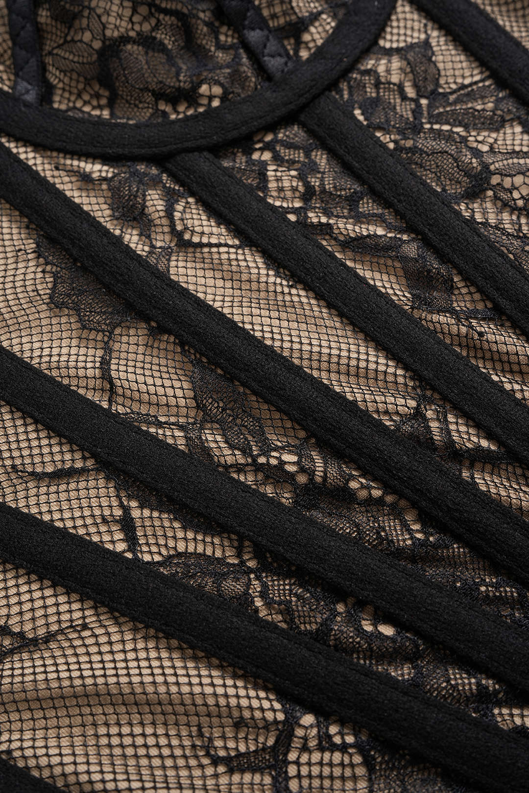 Lace Trim Corset Tube Top - Image 11
