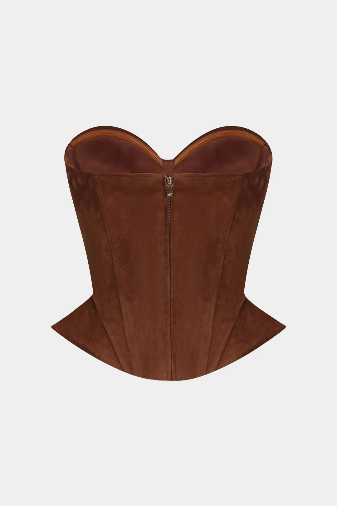 Suede Corset Tube Top - Image 2