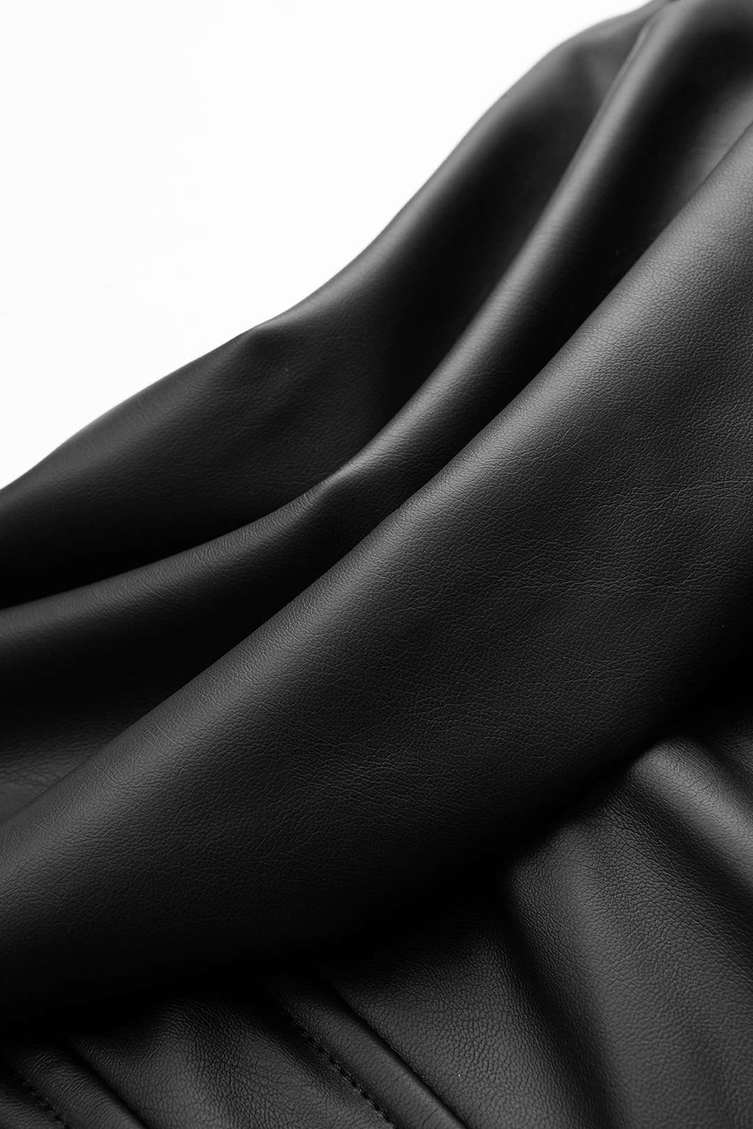 Faux Leather Ruched Corset Tube Top - Image 6