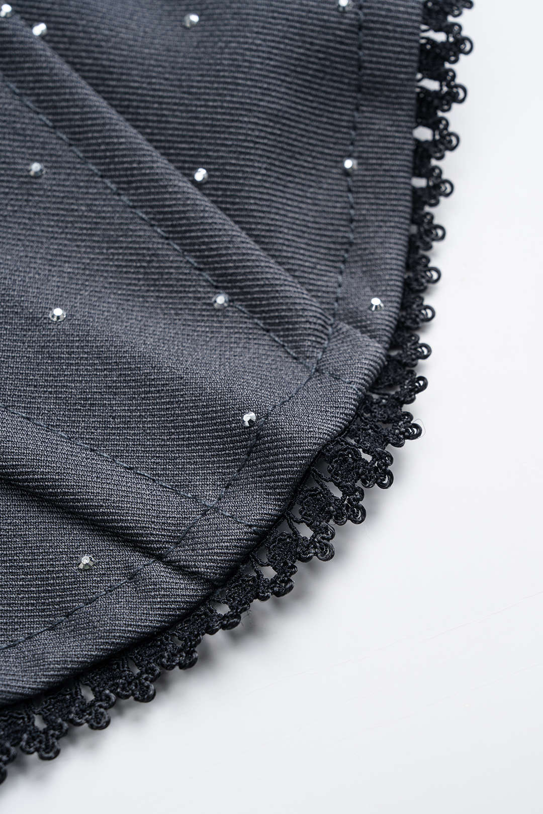 Rhinestone Decor Corset Tube Top - Image 4