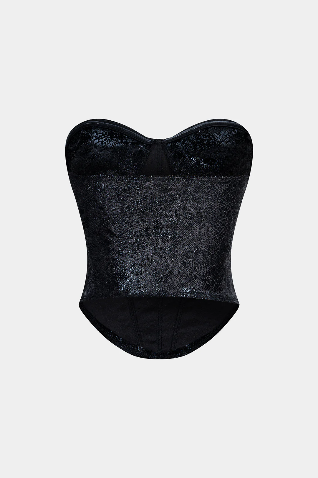 Velvet Strapless Sleeveless Chalice Tube Top - Image 2