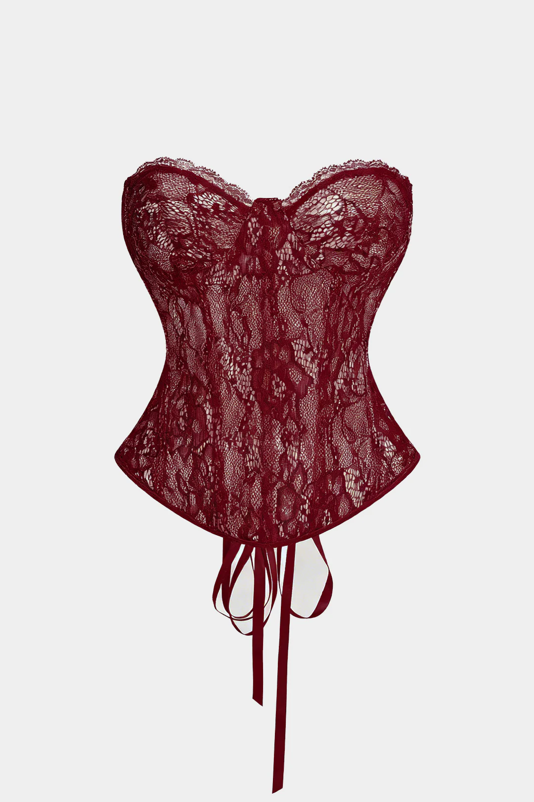 Bustier Backless Tie Corset Top - Image 14