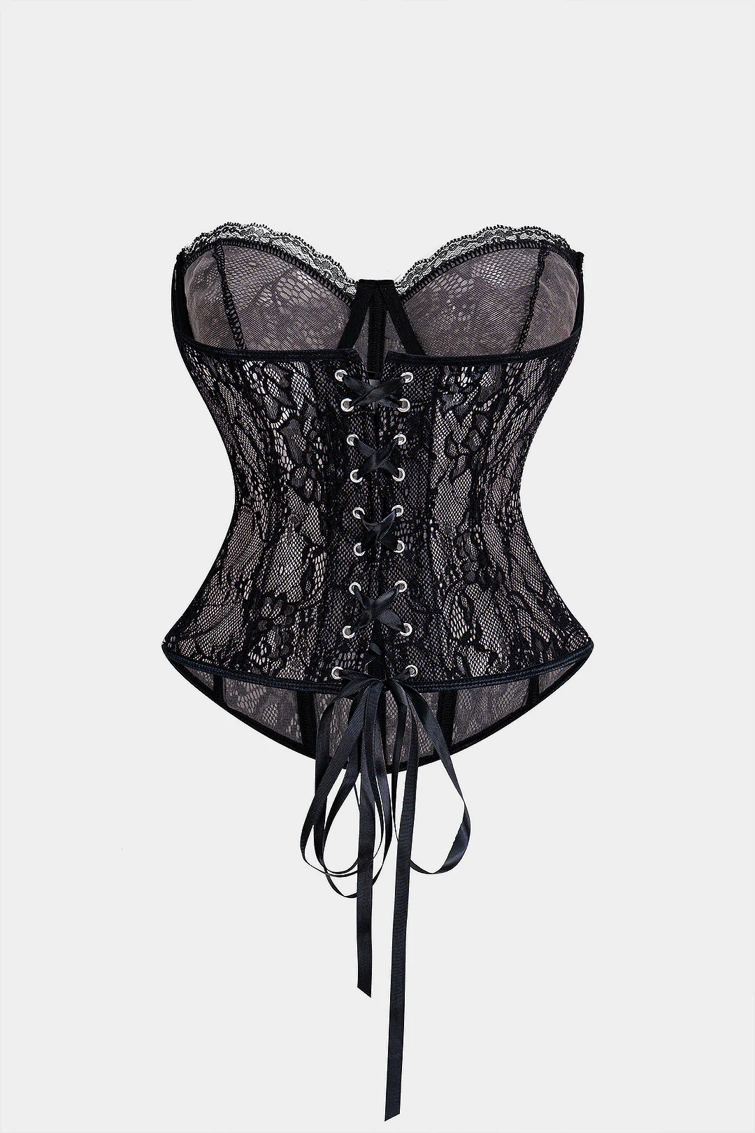 Bustier Backless Tie Corset Top - Image 2