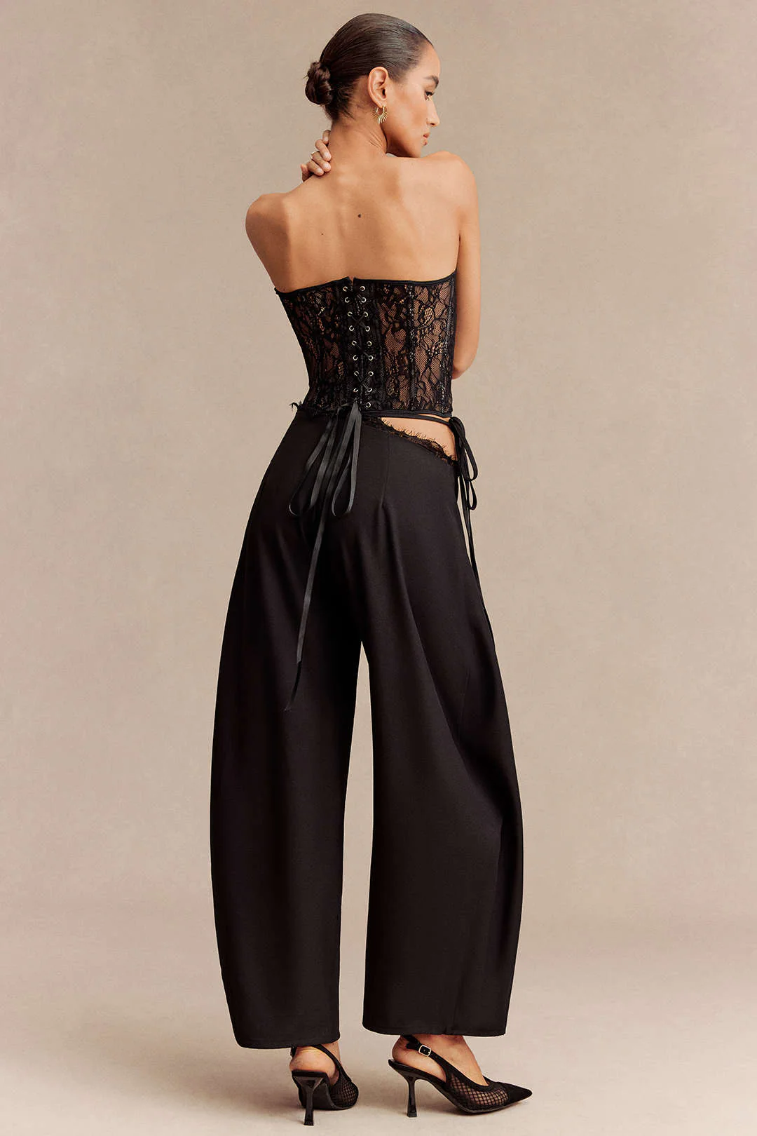 Bustier Backless Tie Corset Top - Image 9